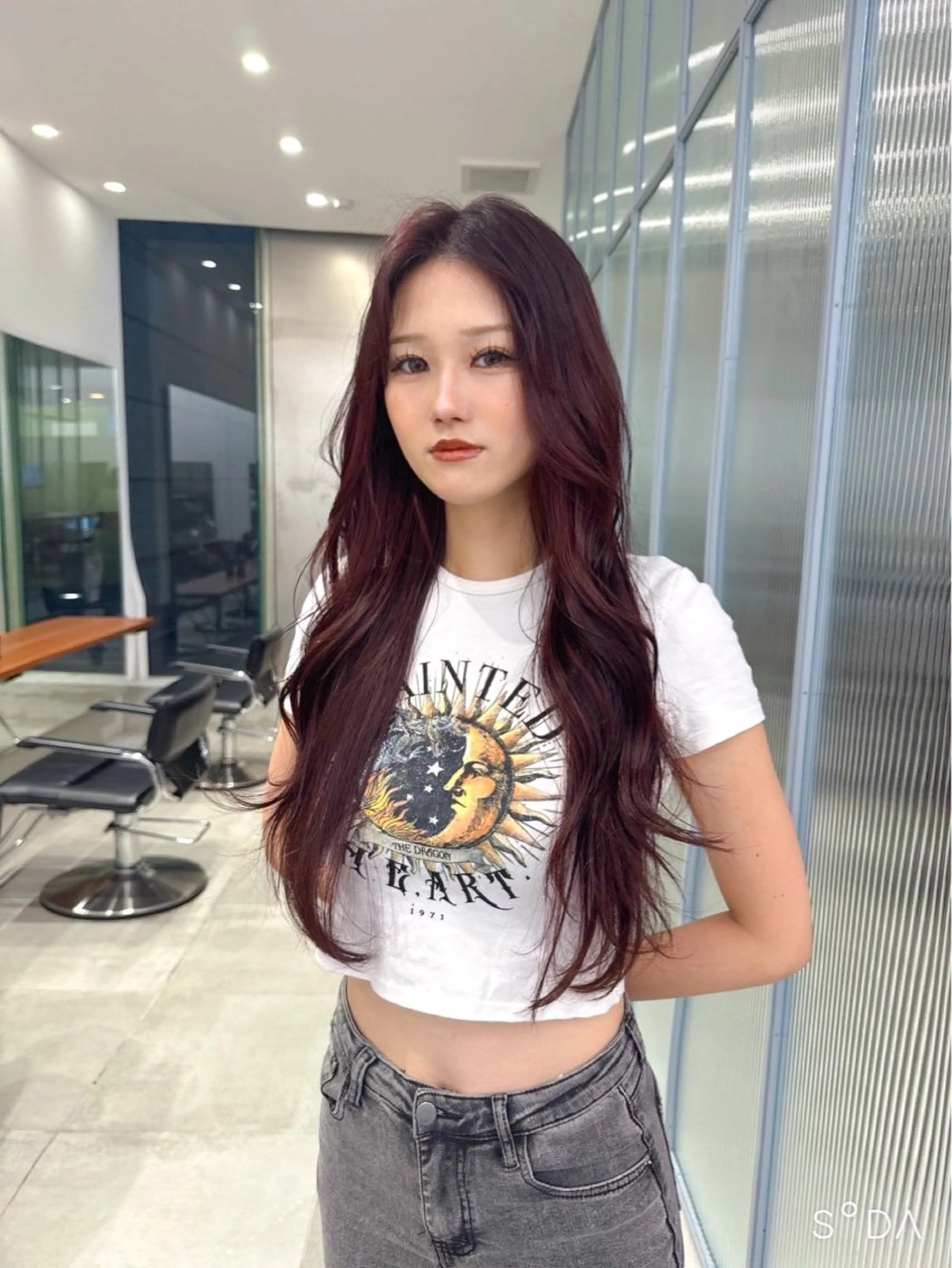 ロング カラー ヘアカラー ひかり/ベージュ /似合わせカットのヘアスタイル