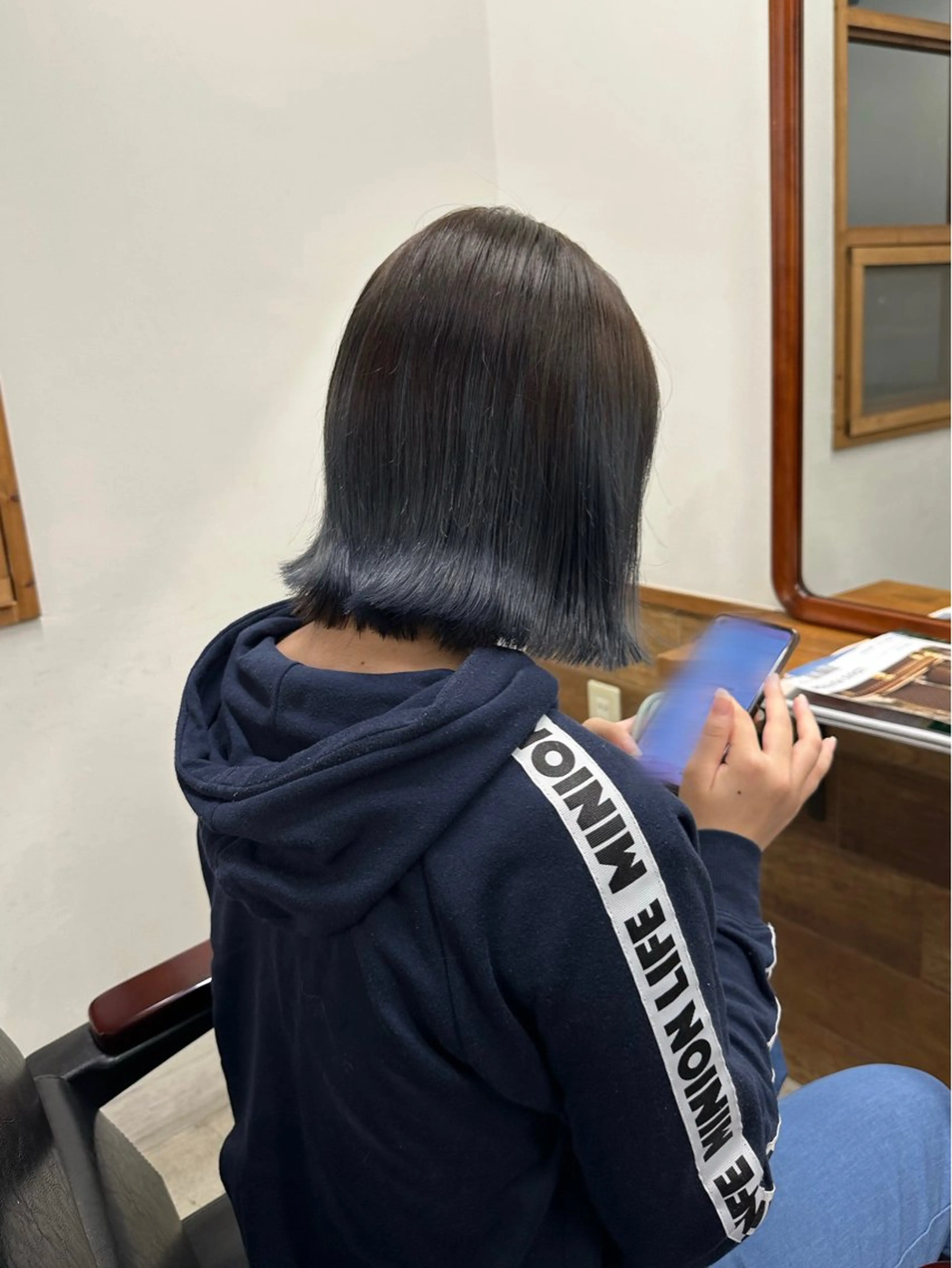 ショート カラー ブリーチ ブルーカラー ブラウンカラー 透明感カラー ヘアカラー トリートメント CERISIER7 まさきのヘアスタイル