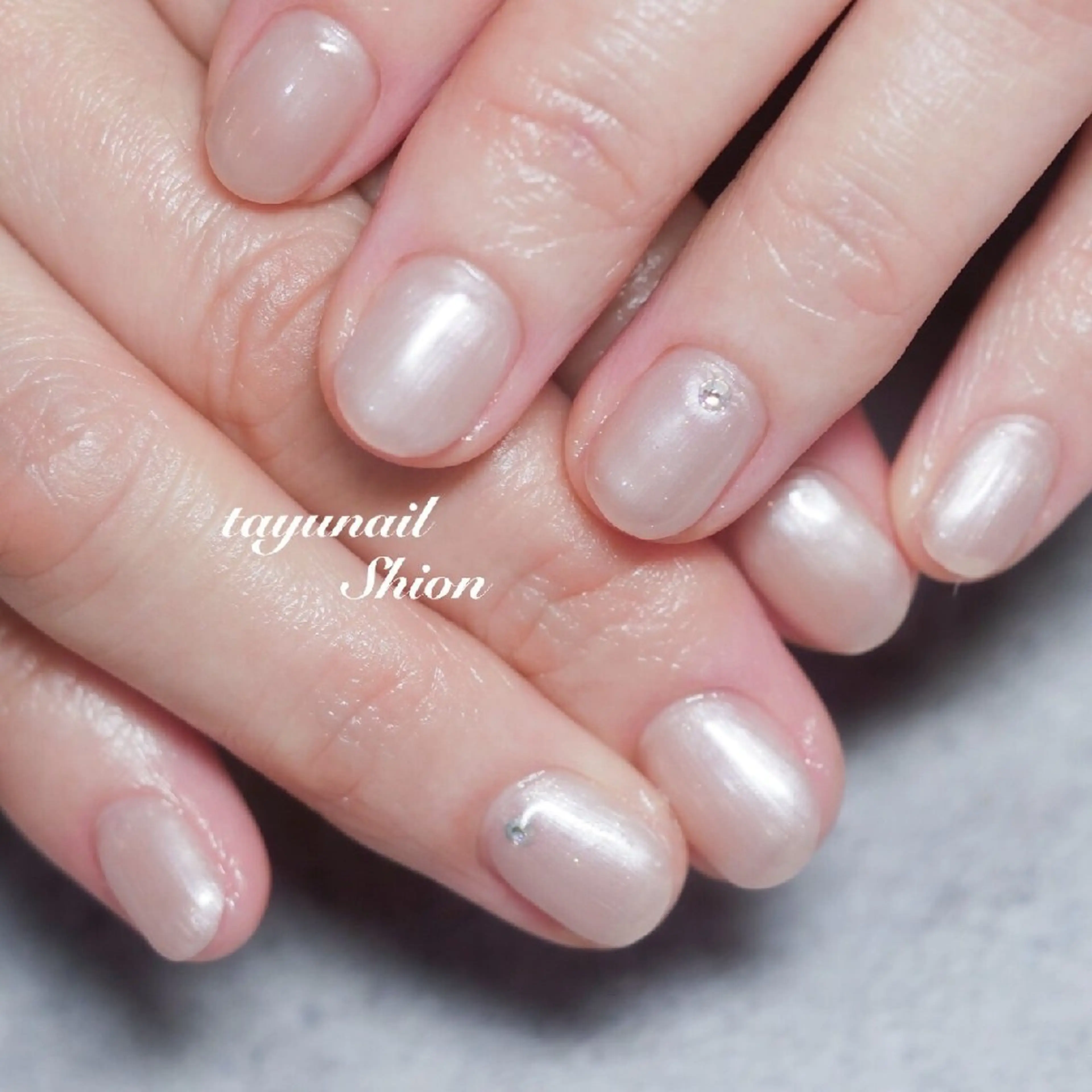 ネイル ジェルネイル パラジェル シンプルネイル 冬ネイル ネイルサロン・ネイルスクール たゆnail所属・ネイルサロン 【たゆnail】のネイルデザイン