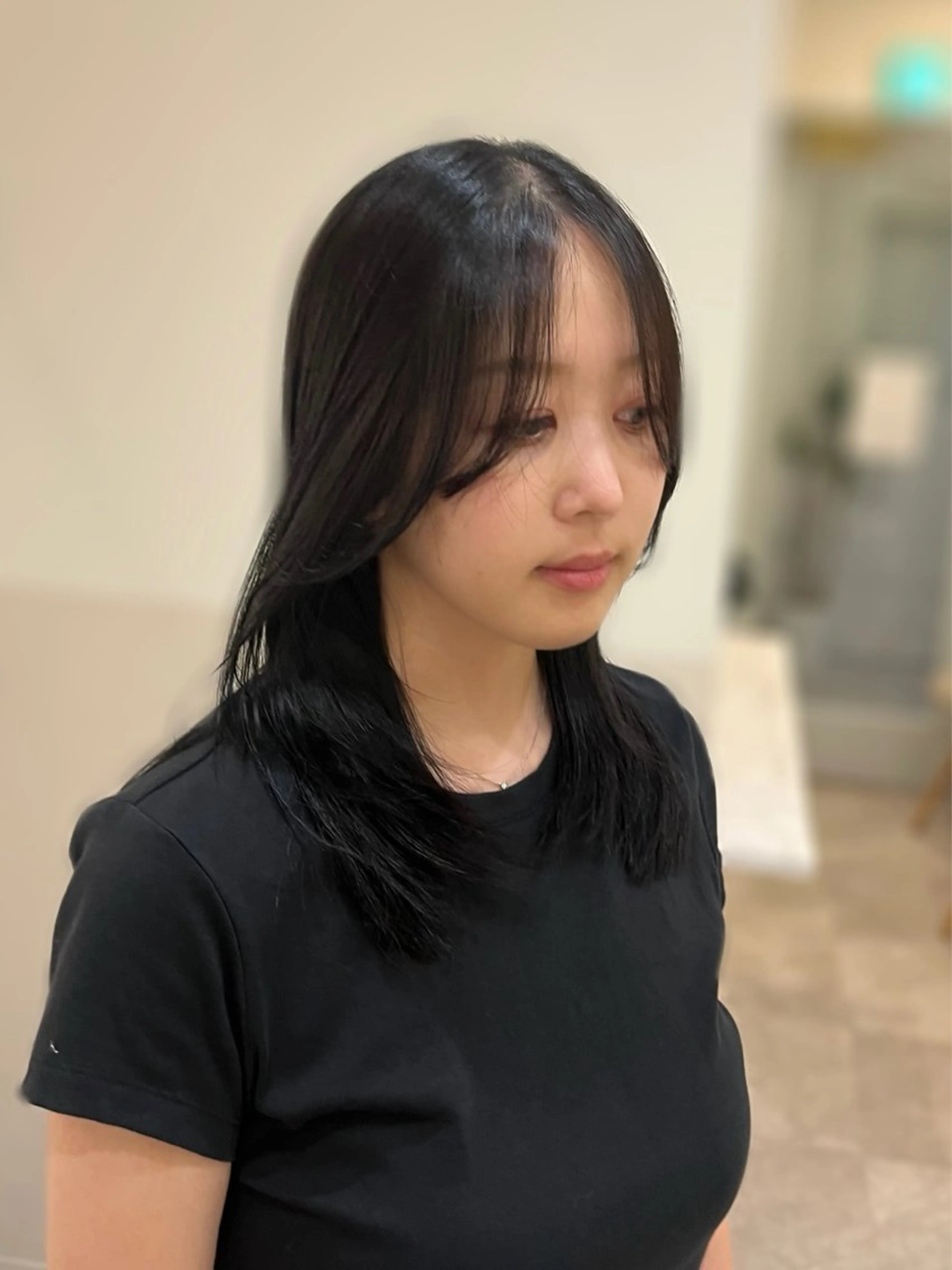 ミディアム aoi/韓国ヘア/ 透明感カラーのヘアスタイル