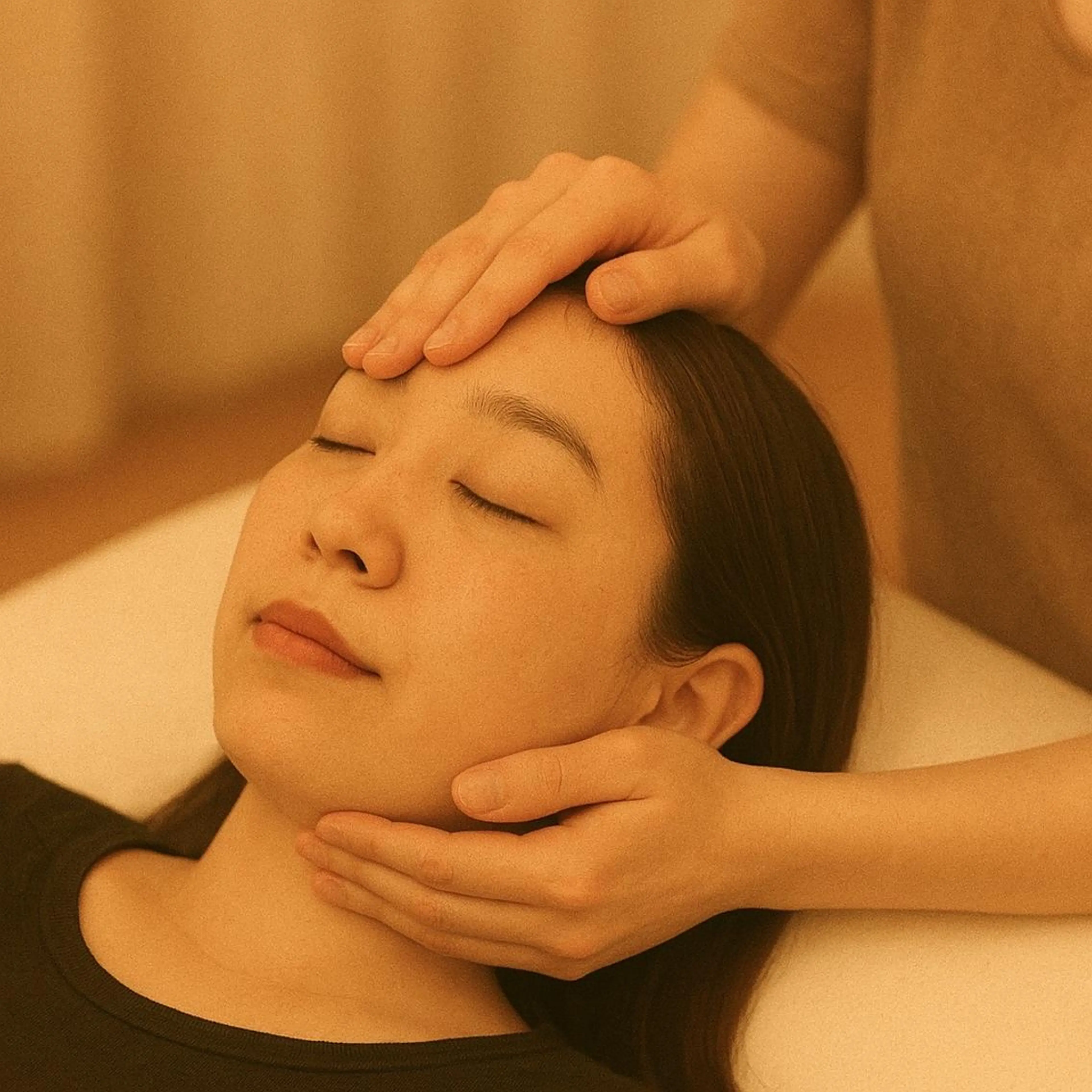 【食いしばりやむくみに】顔ほぐし30分+ドライヘッドスパ60分/メイクオフ不要の写真