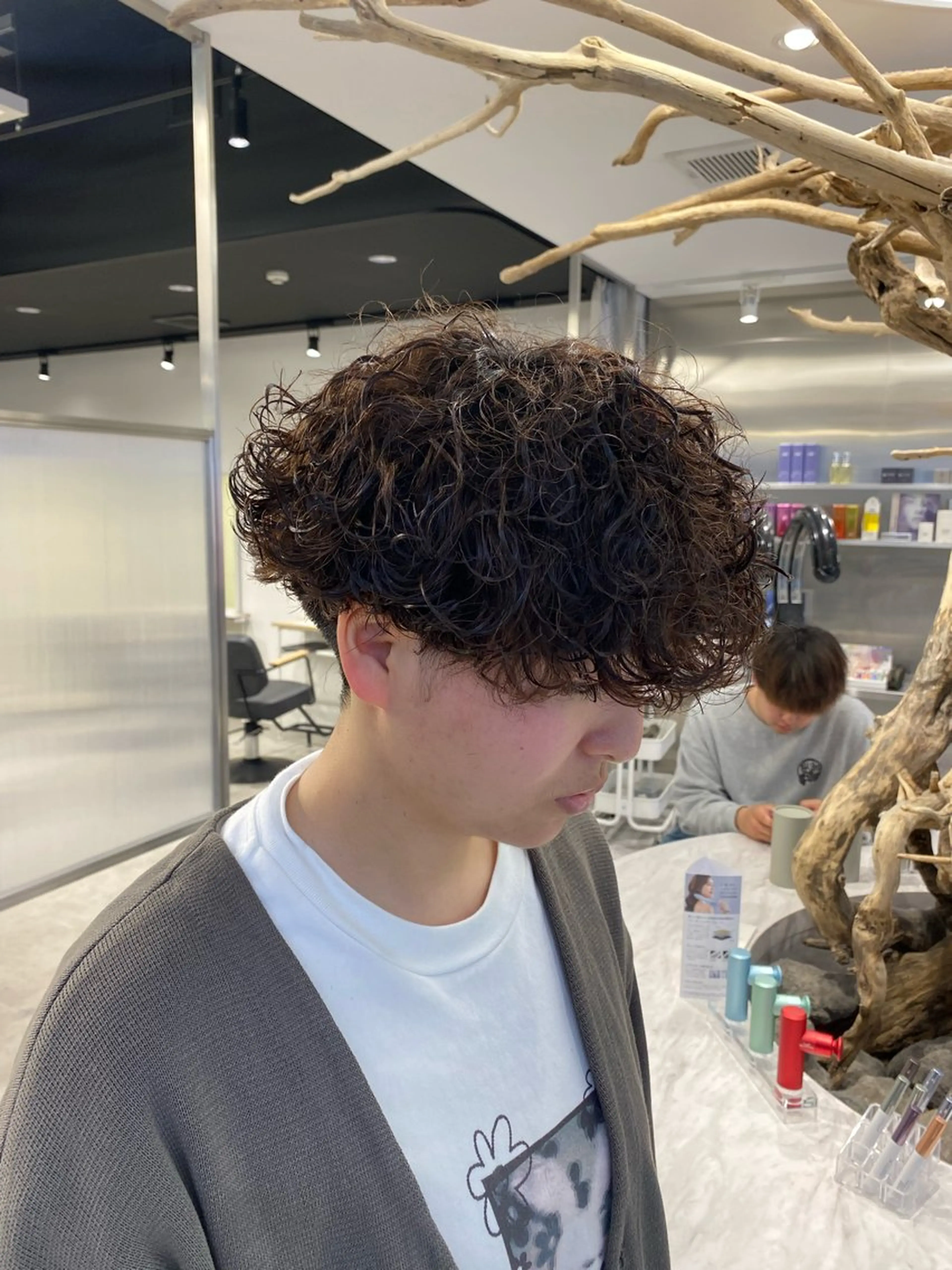 パーマ メンズ カット パーマ シャドウパーマ/ ルーズパーマ/メンズのヘアスタイル