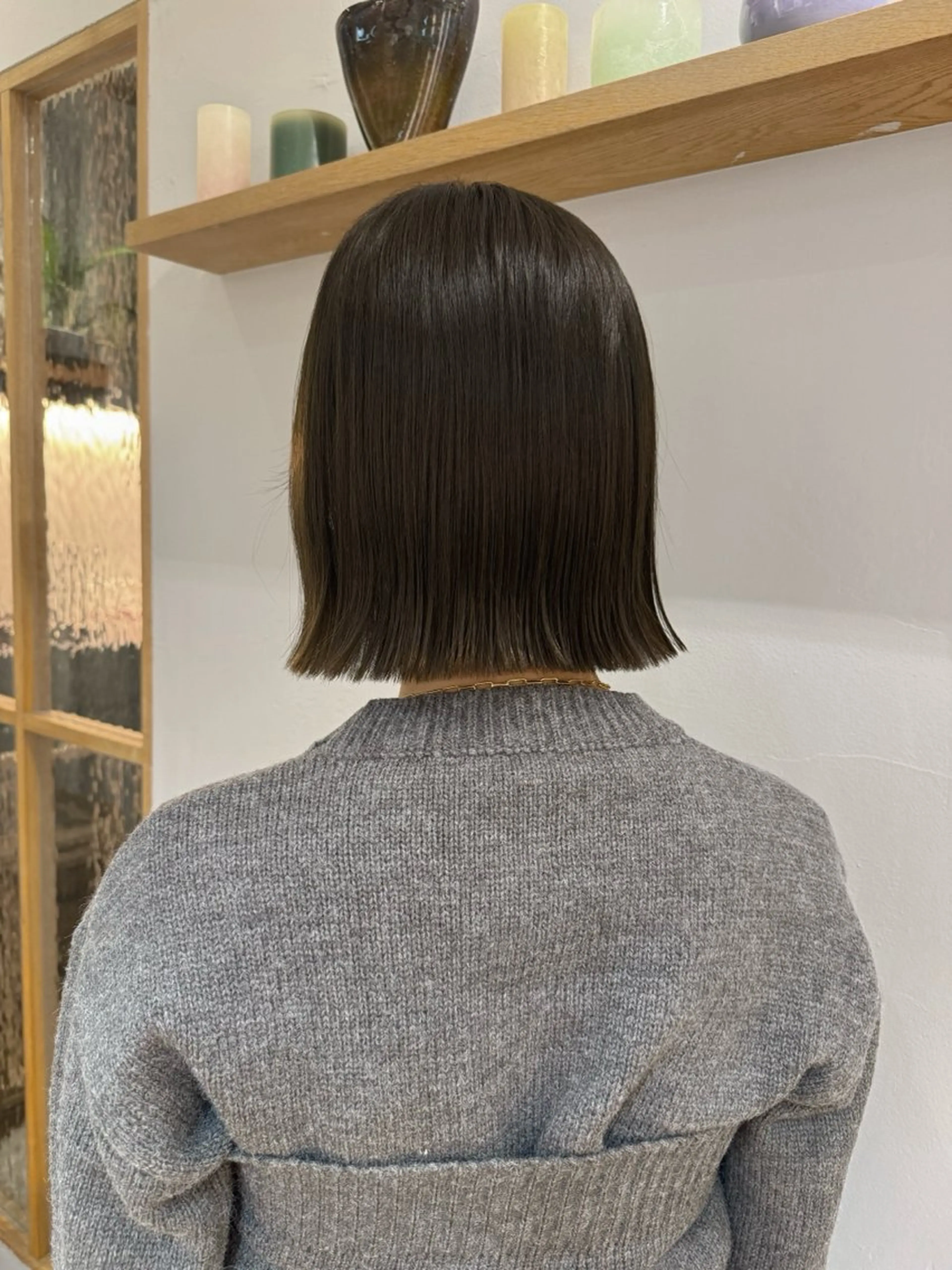 セミロング カラー ブラウンカラー オリーブブラウン カット ヘアカラー Lomalia 🤍🫧/makoのヘアスタイル