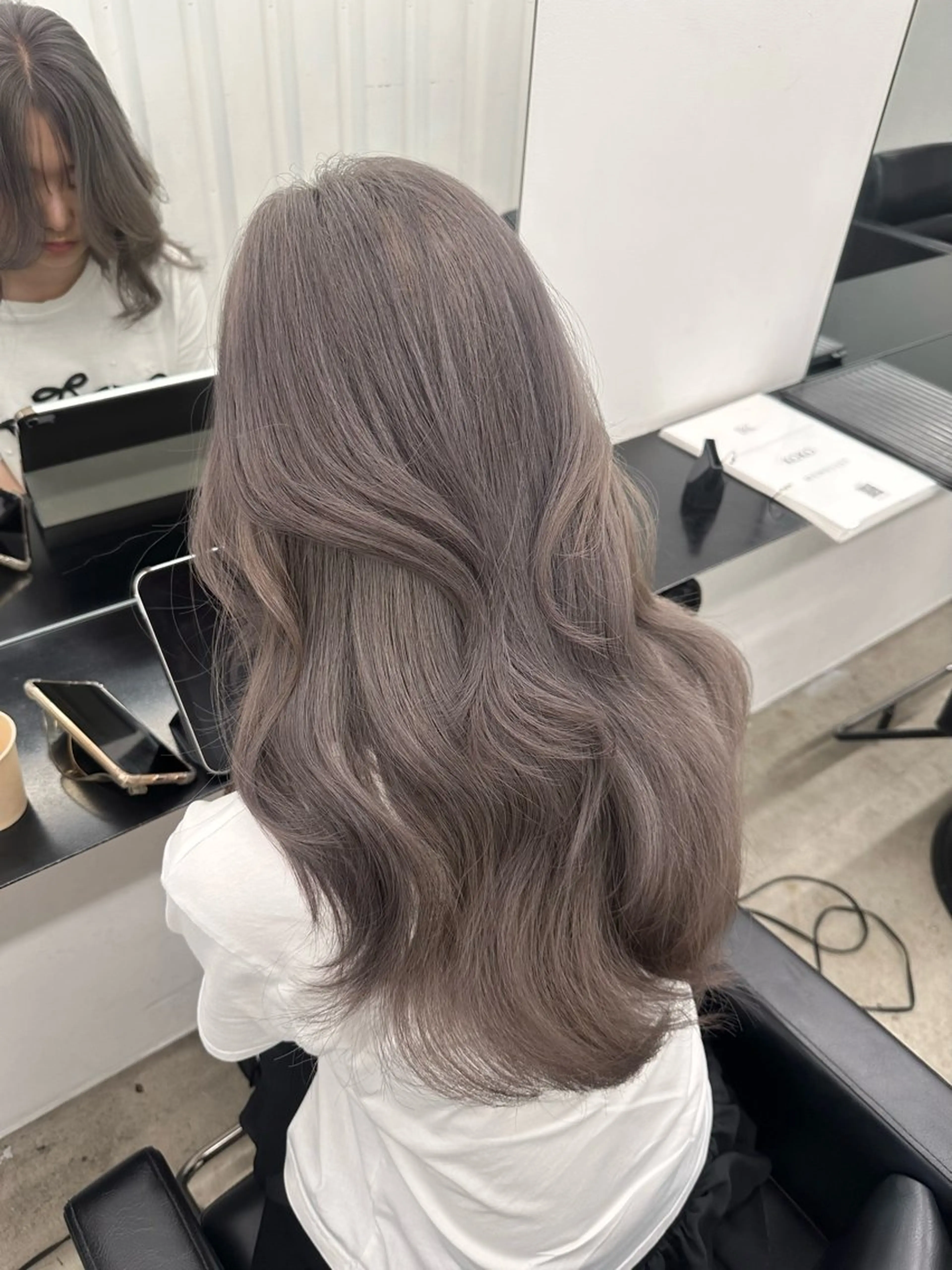 ロング カラー カット ヘアカラー 🎀ミカ/レイヤー/ 韓国ヘア/原宿🎀のヘアスタイル