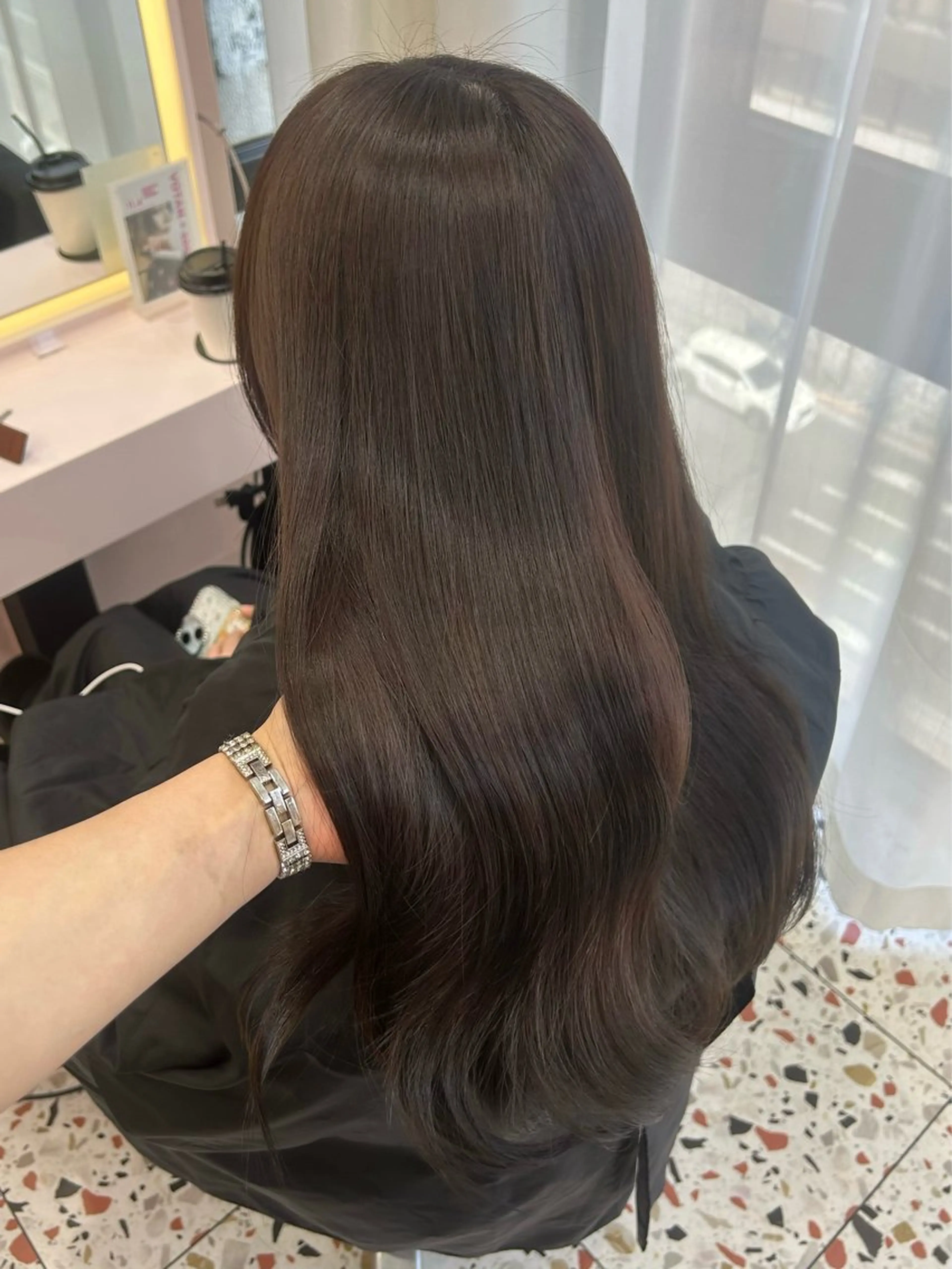 ロング カット ヘアカラー トリートメント 原宿／ワンホンヘア SAAYA🖤のヘアスタイル