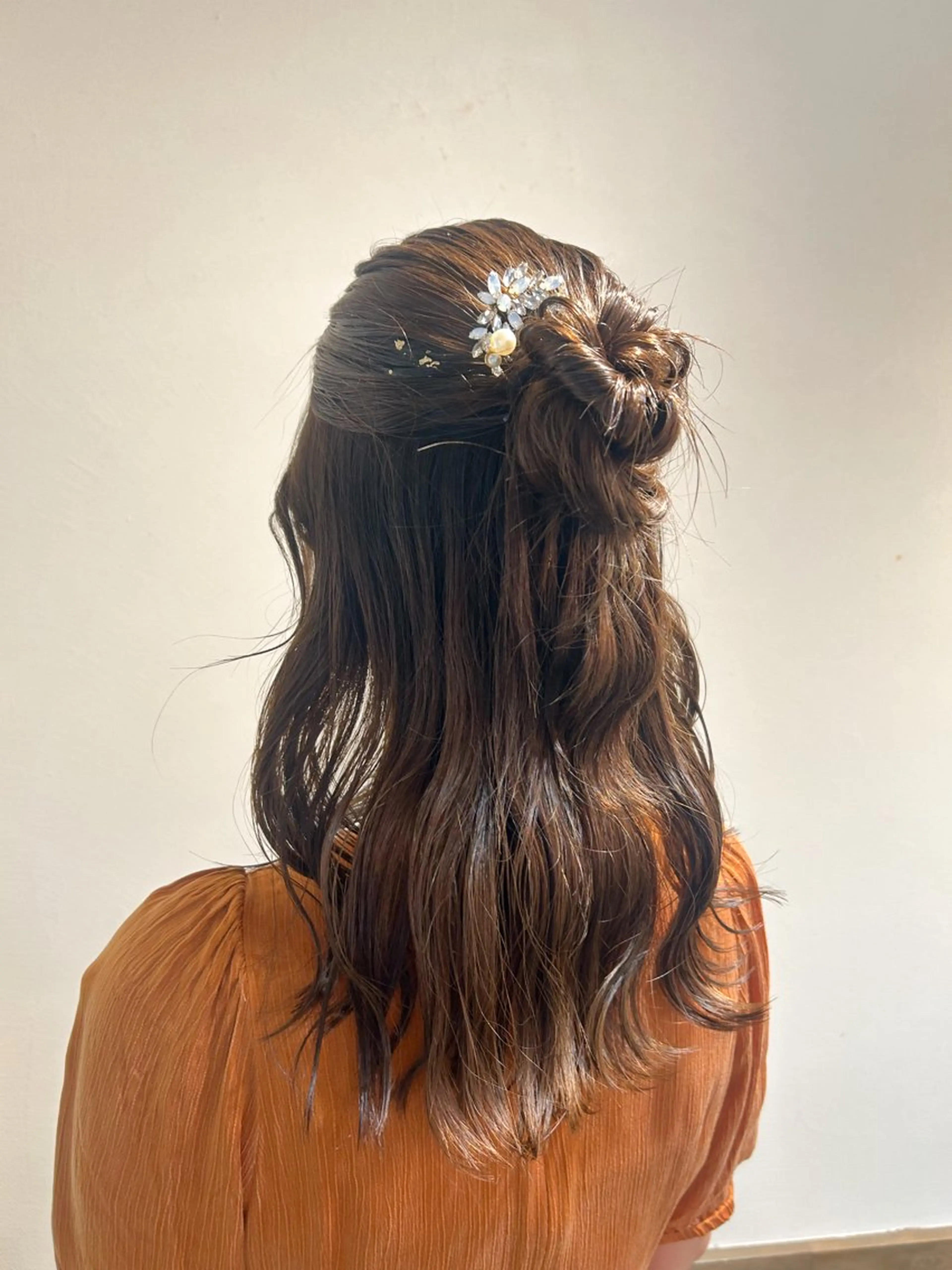 ミディアム ヘアセット アレンジ/新宿 透明感カラー/ヤノのヘアスタイル