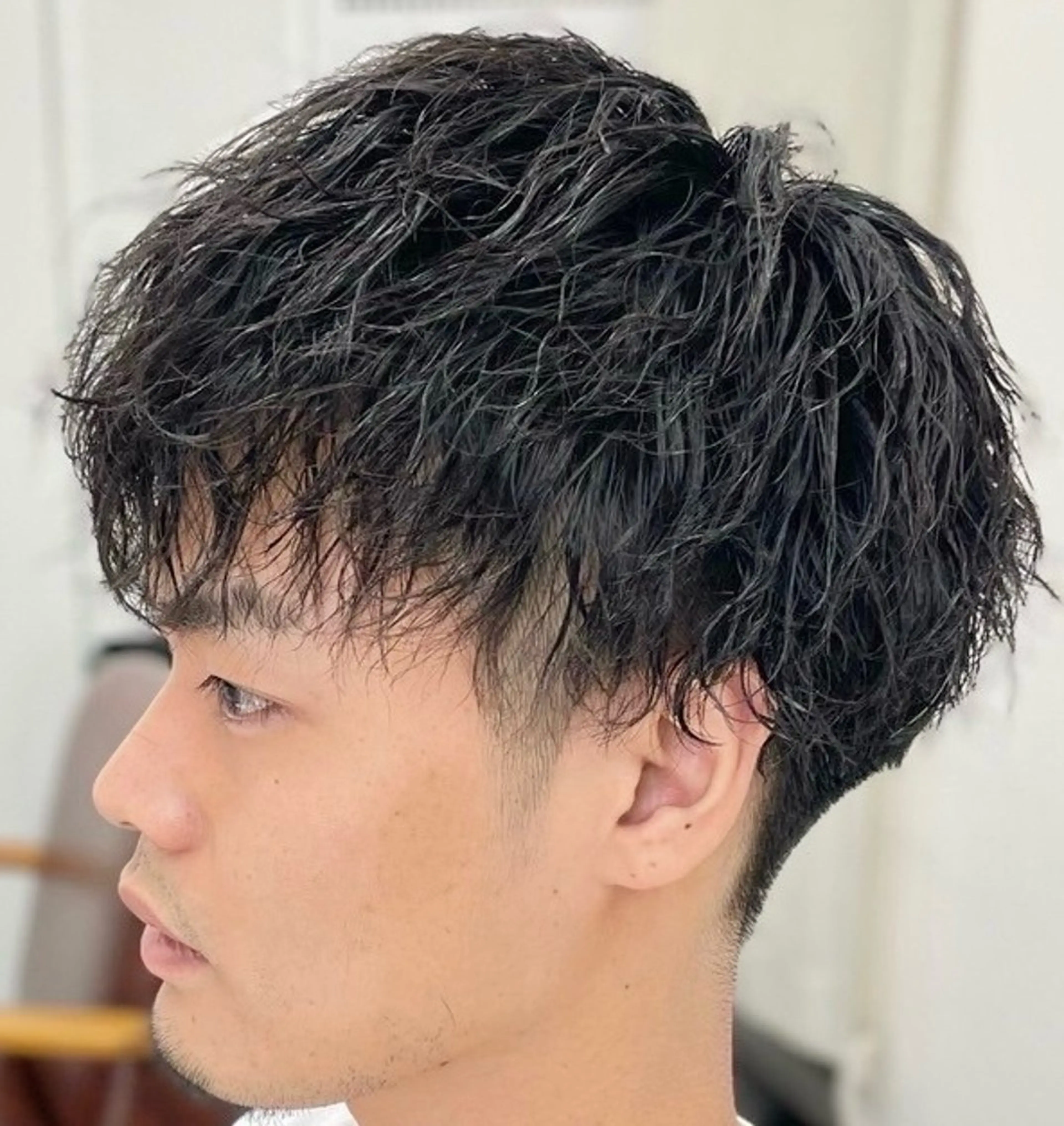 パーマ メンズ ハイライト 特化　須永🐶のヘアスタイル