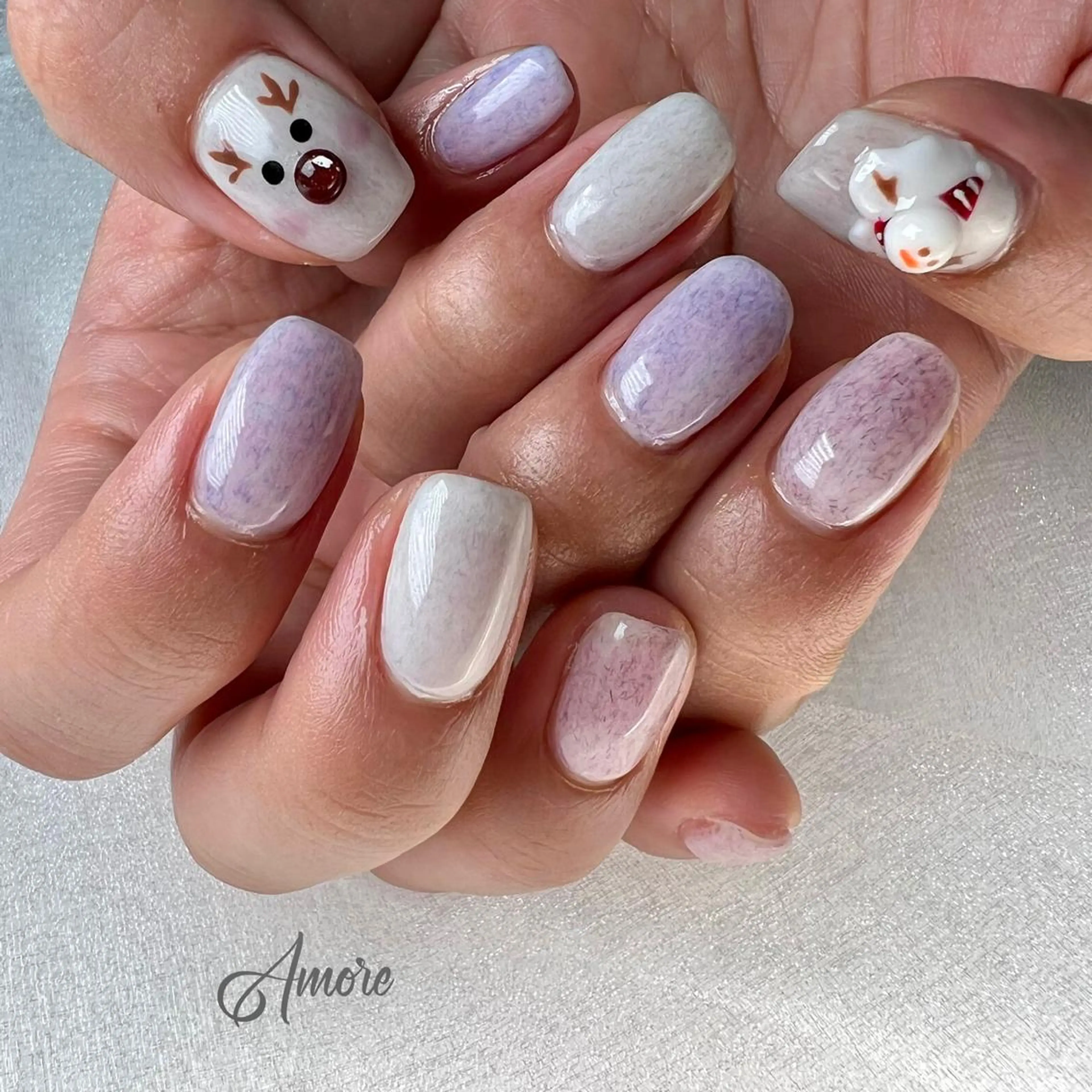 ネイル ジェルネイル ミラーネイル オフィスネイル パラジェル You kyehwaのネイルデザイン