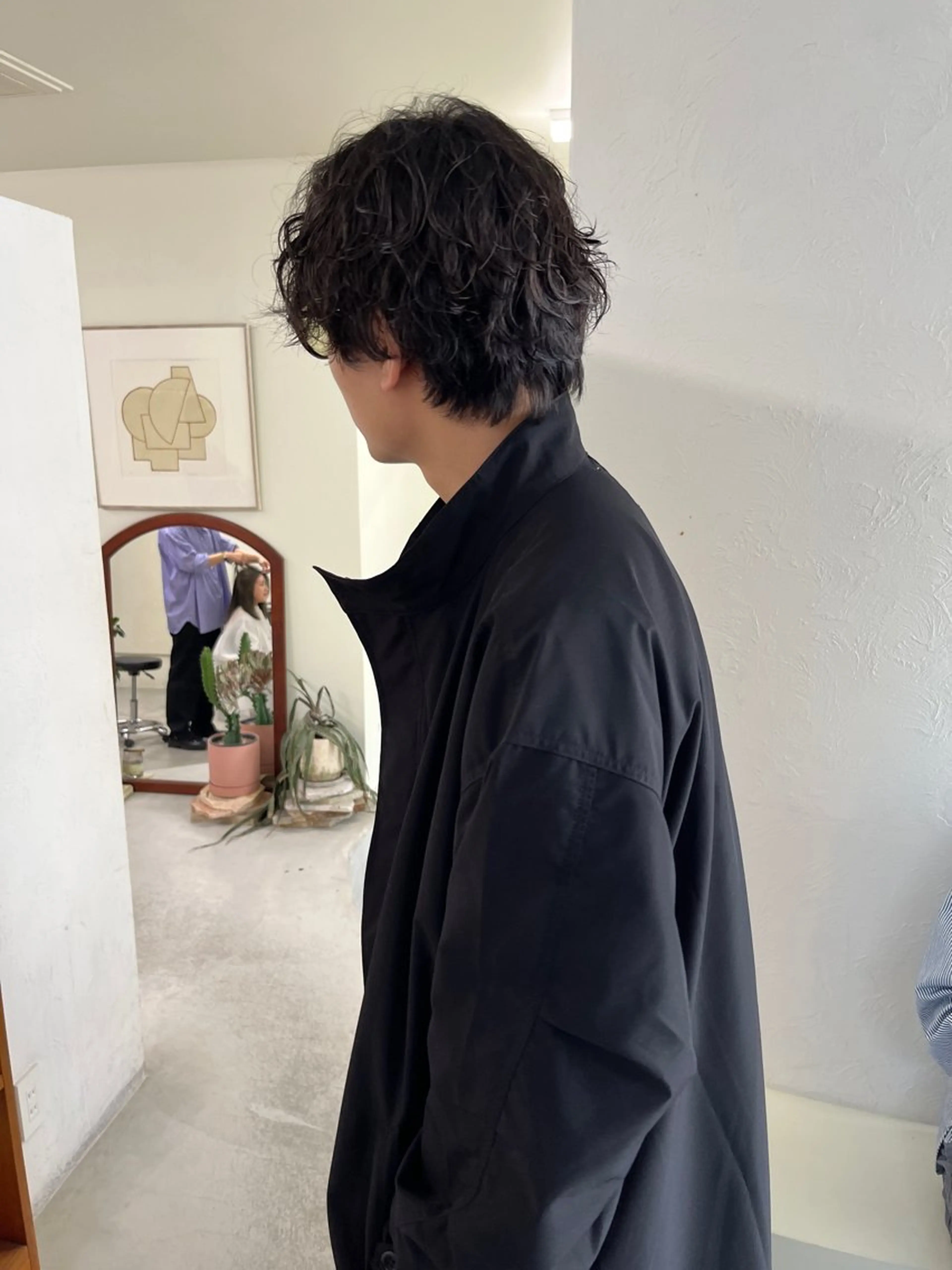 ショート パーマ メンズ メンズパーマ メンズハイトーン/栄 /イトウタケルのヘアスタイル