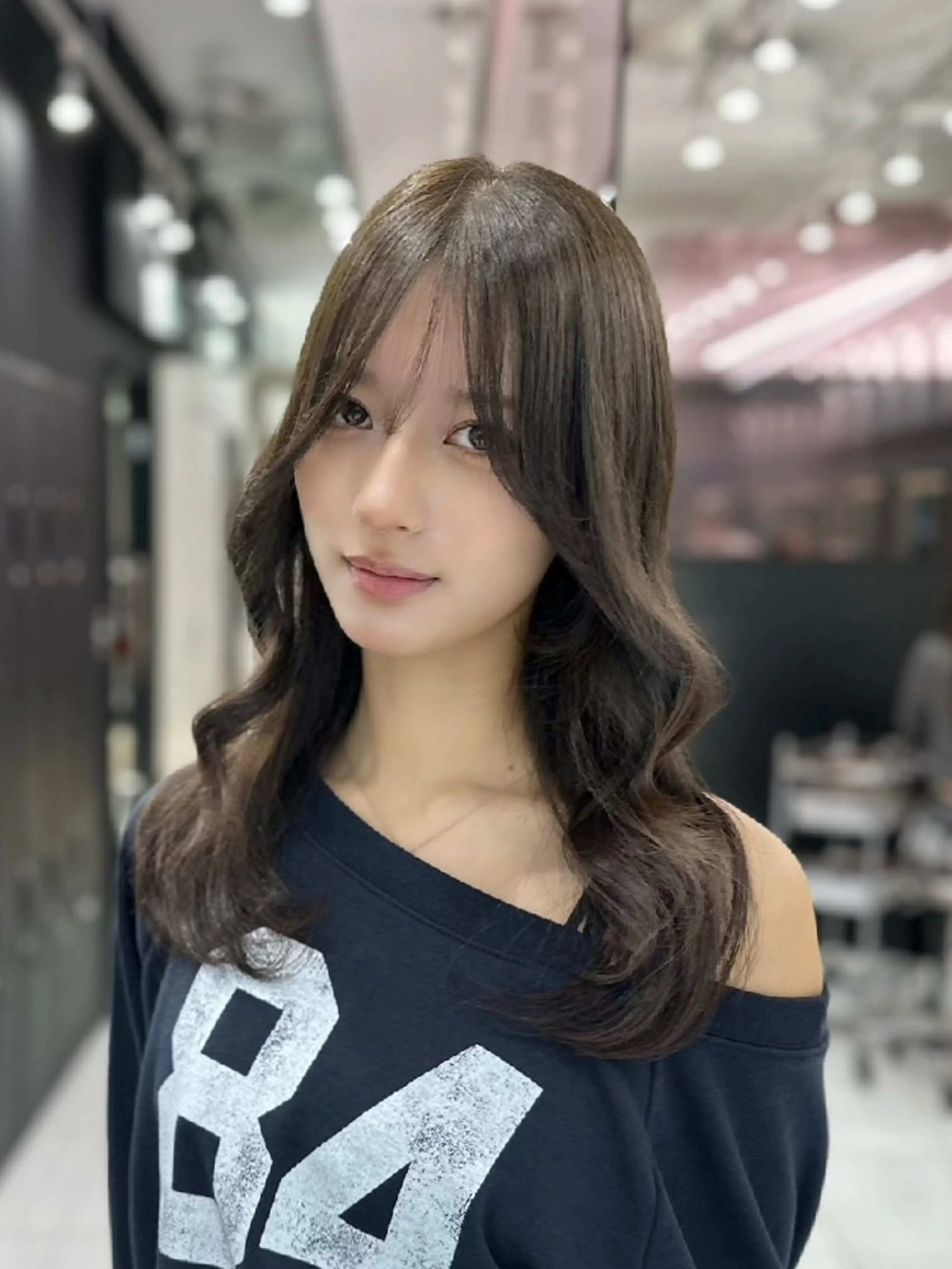 セミロング カット トリートメント 新宿/韓国レイヤー/ 髪質改善/ 佐藤のヘアスタイル