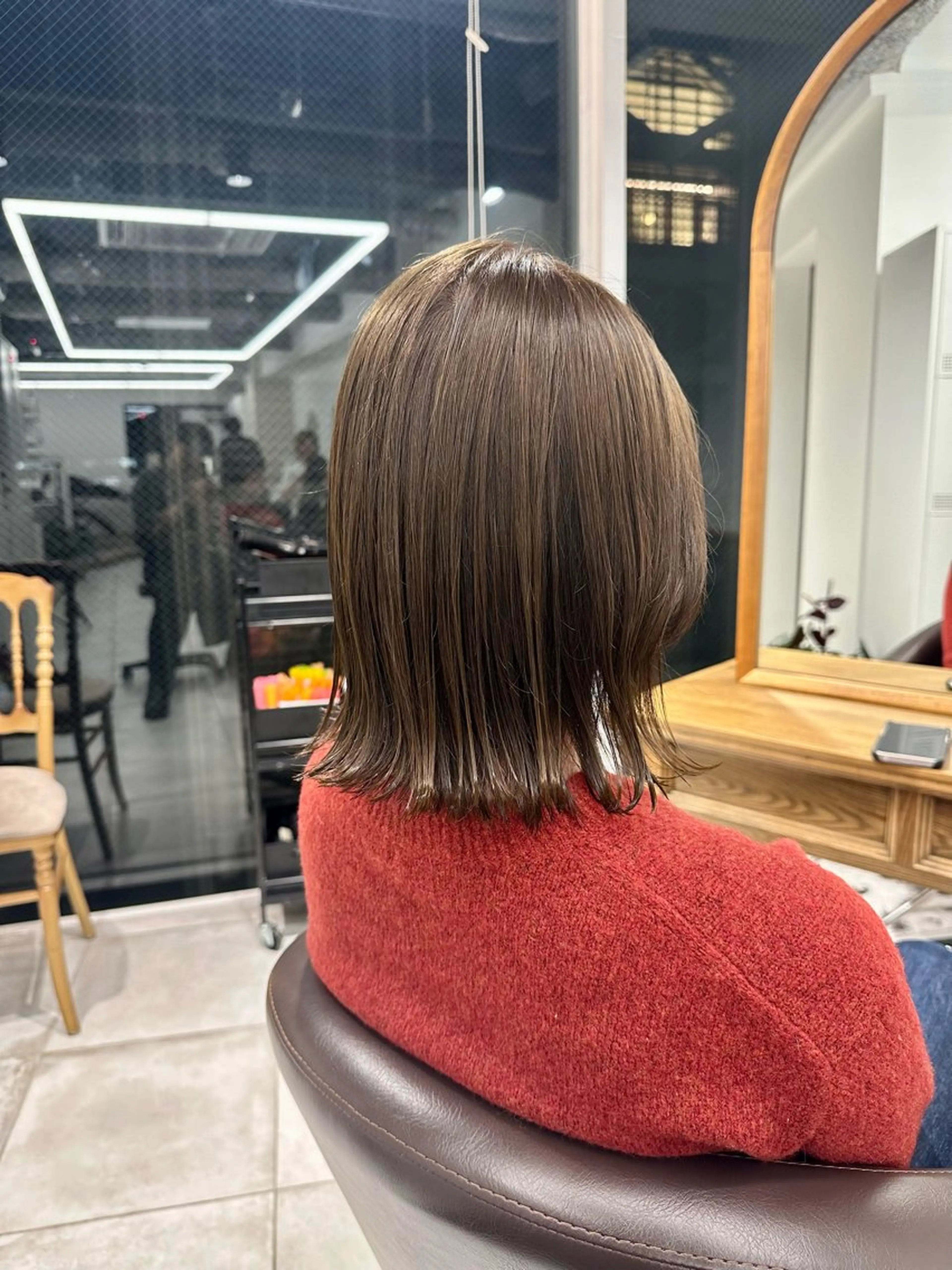 ミディアム カラー カット ヘアカラー トリートメント ブリーチなし/レイヤ ー特化🌈Tommyのヘアスタイル