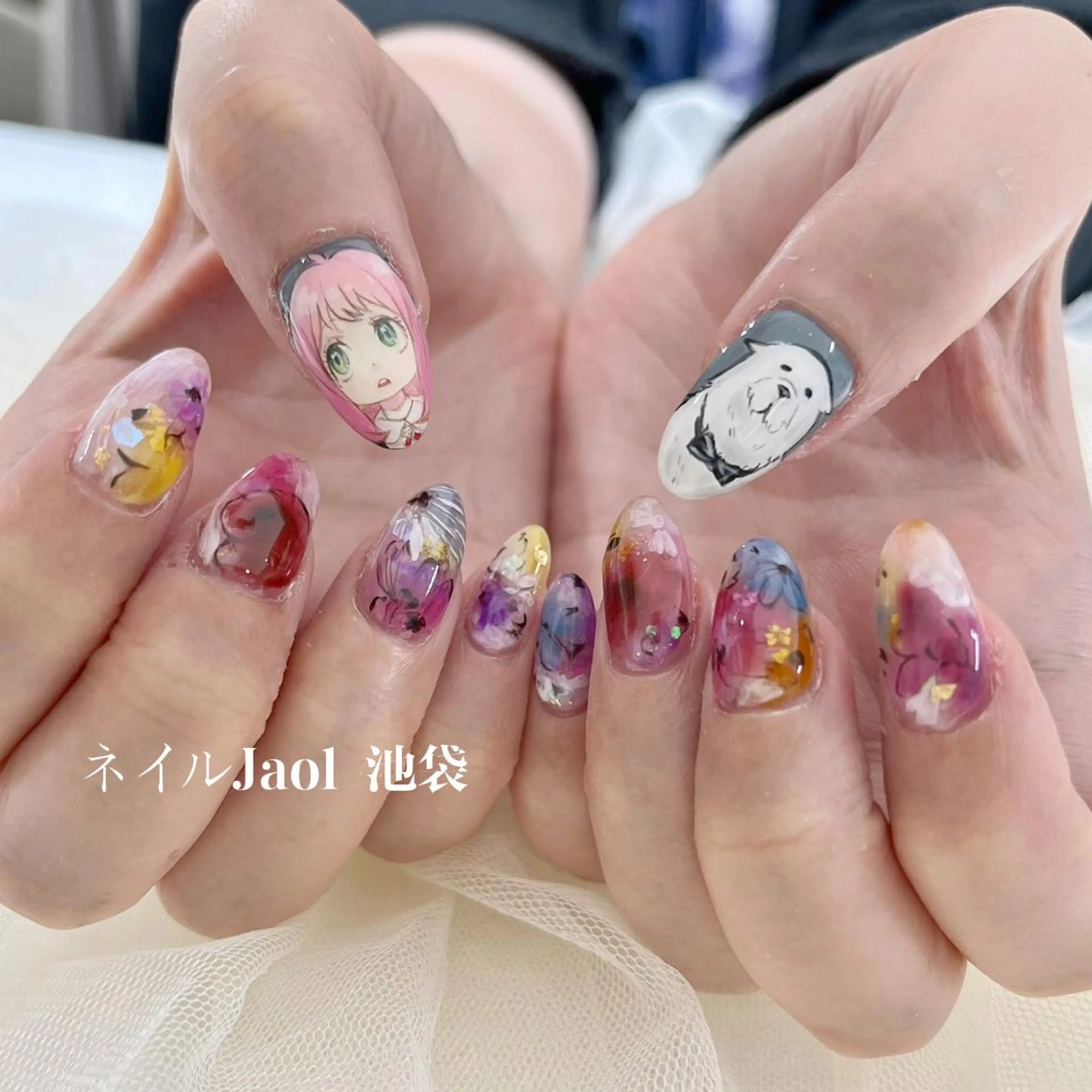 ミディアム nail jaol池袋店所属・ネイルJaol 池袋のネイルデザイン