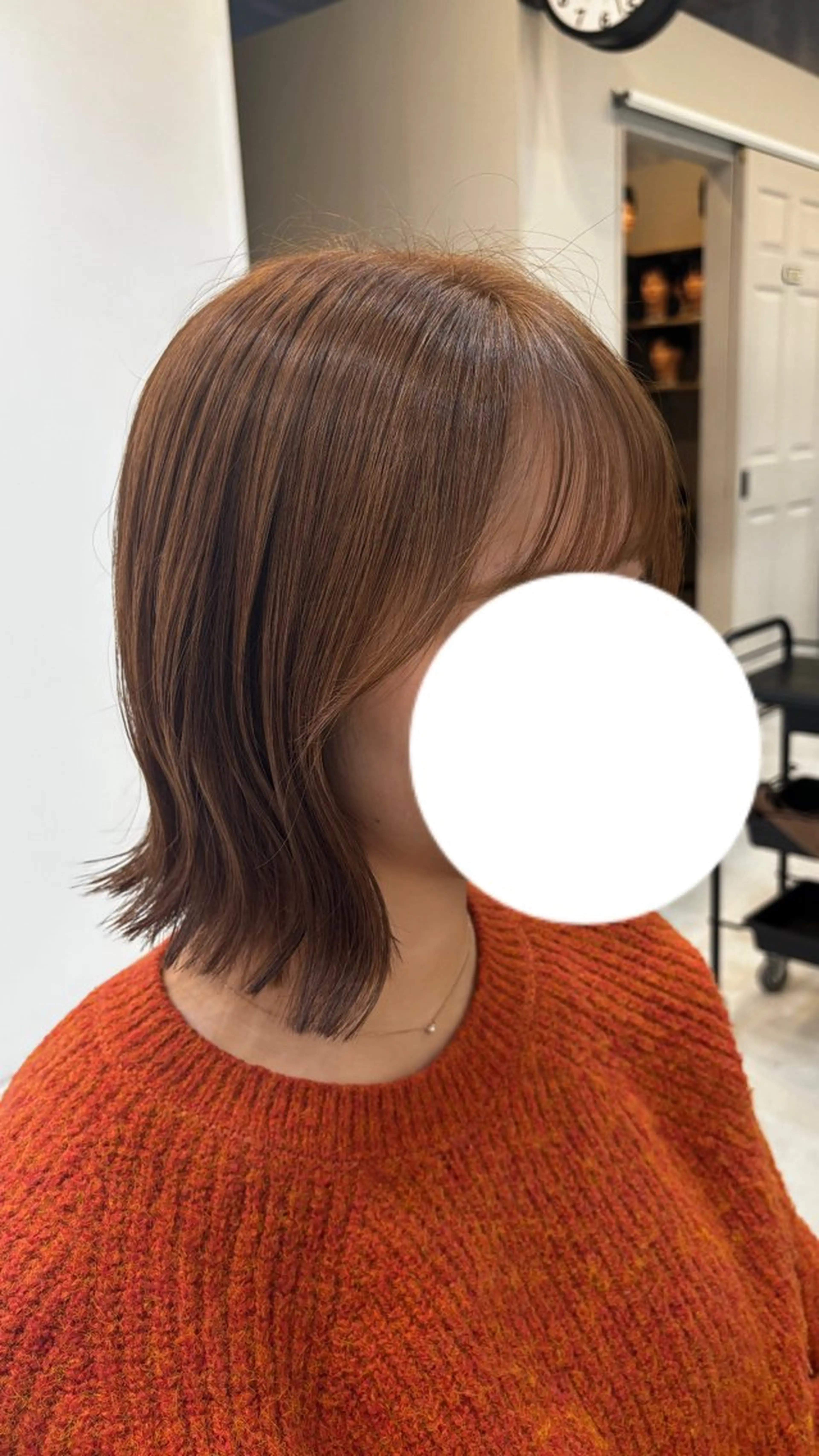 ショート カラー ブラウンカラー オレンジ オレンジブラウン カット ヘアカラー あすか/ 松本/モデル募集中のヘアスタイル