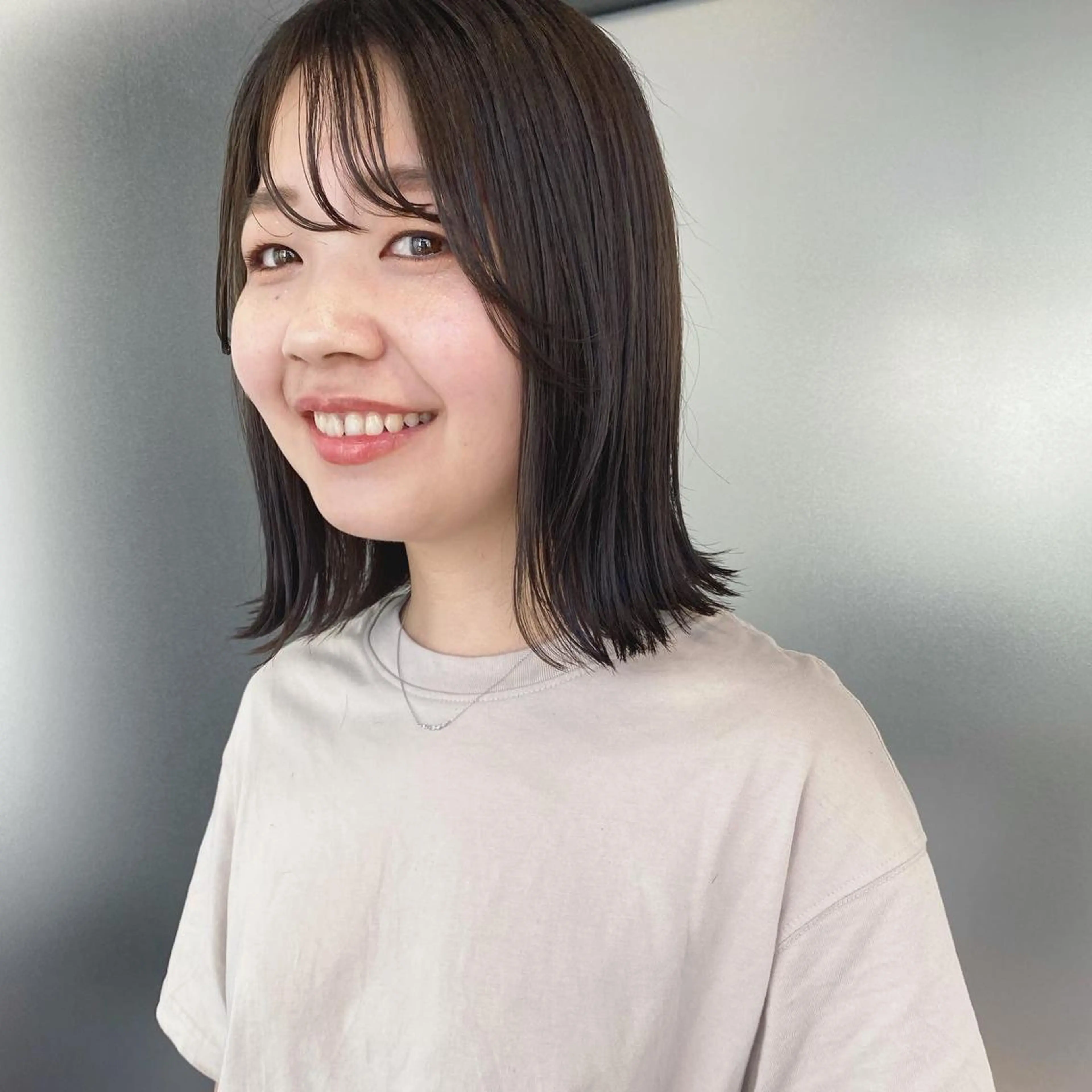 ミディアム カラー カット ヘアカラー マンツーマン半個室 tamuraのヘアスタイル