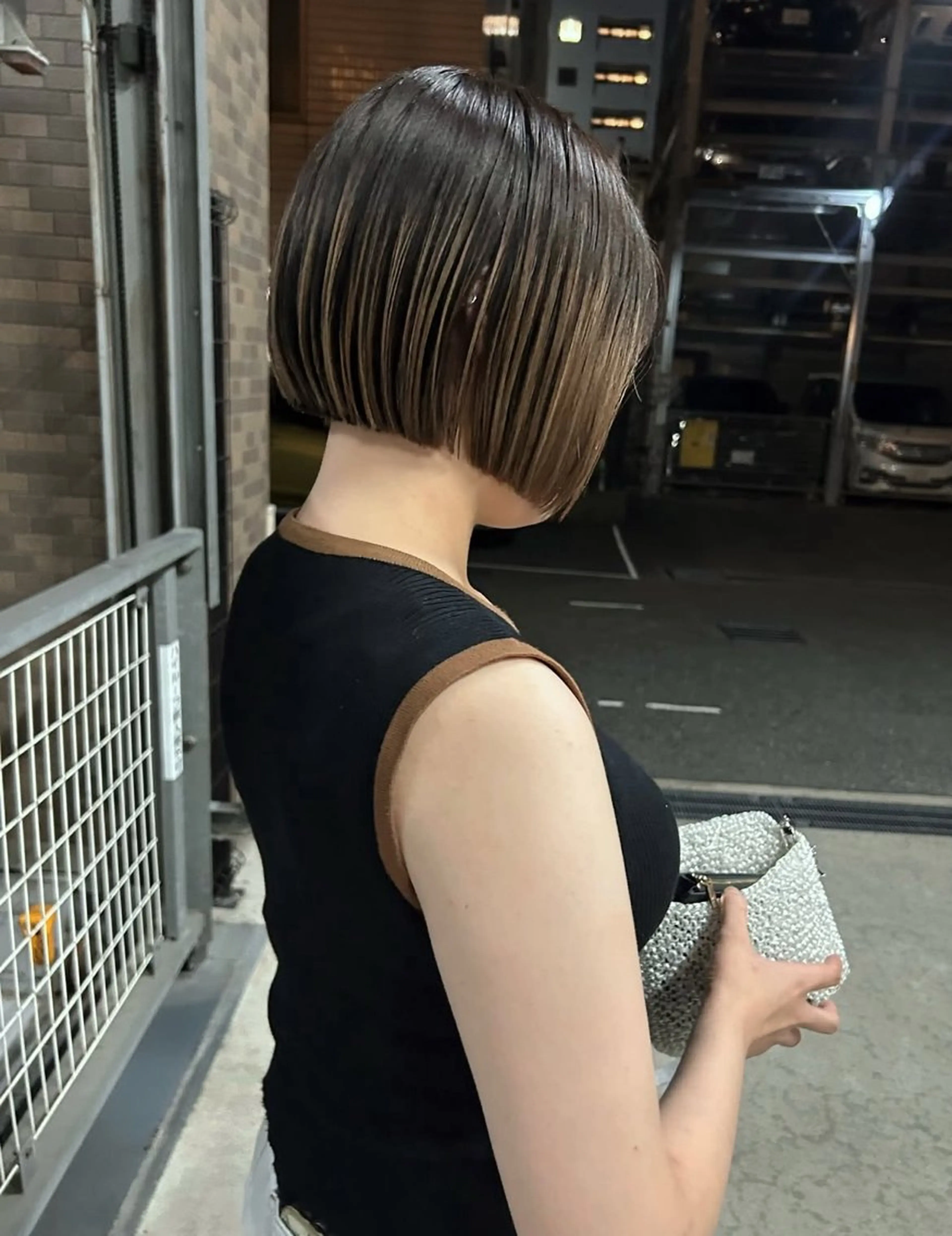 ショート ボブ 江坂/レイヤー/ボブ nacaのヘアスタイル