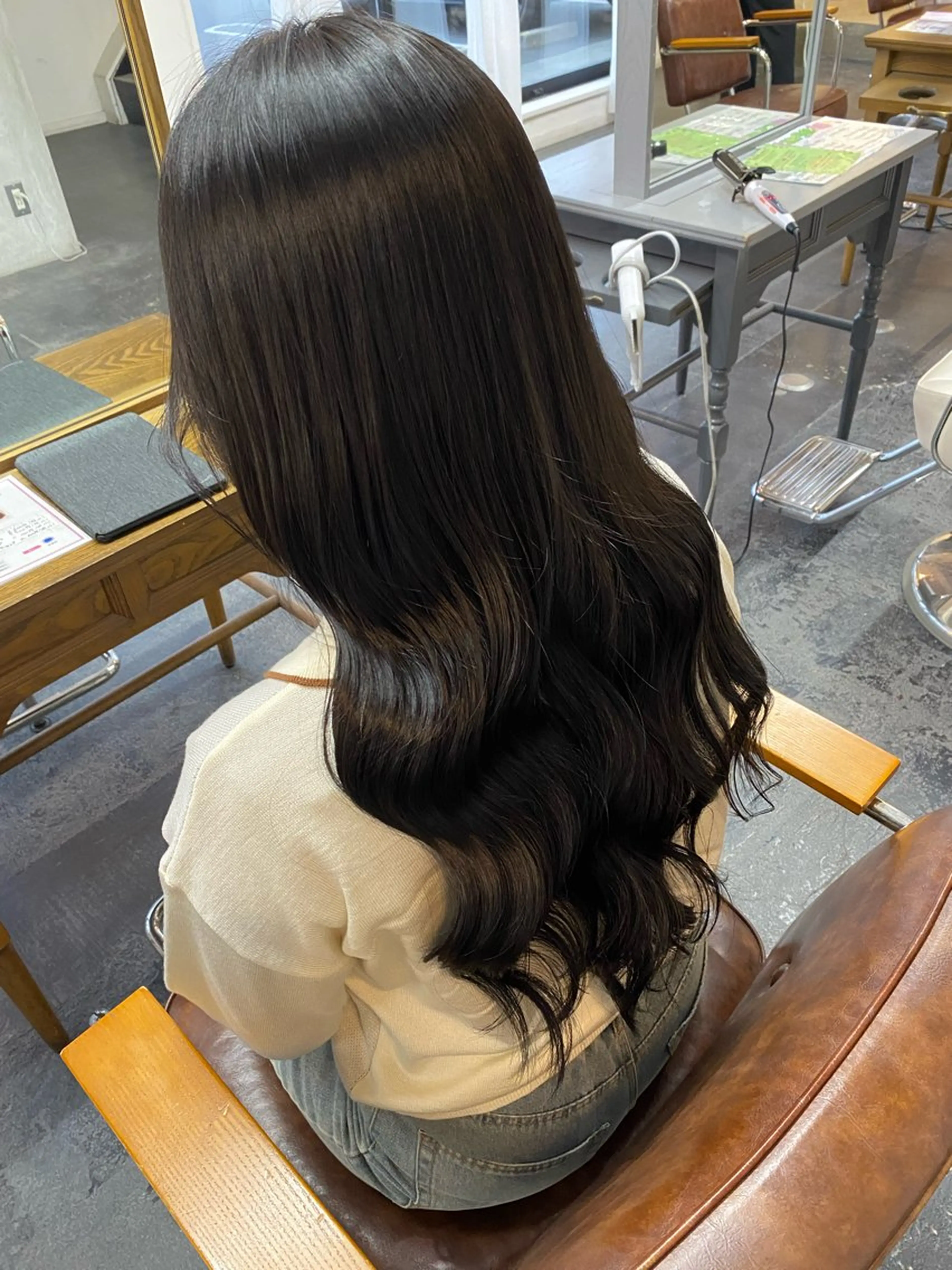 ロング カラー ブラウンカラー ダークブラウン ヘアカラー トリートメント SET-UP りこ🧸のヘアスタイル