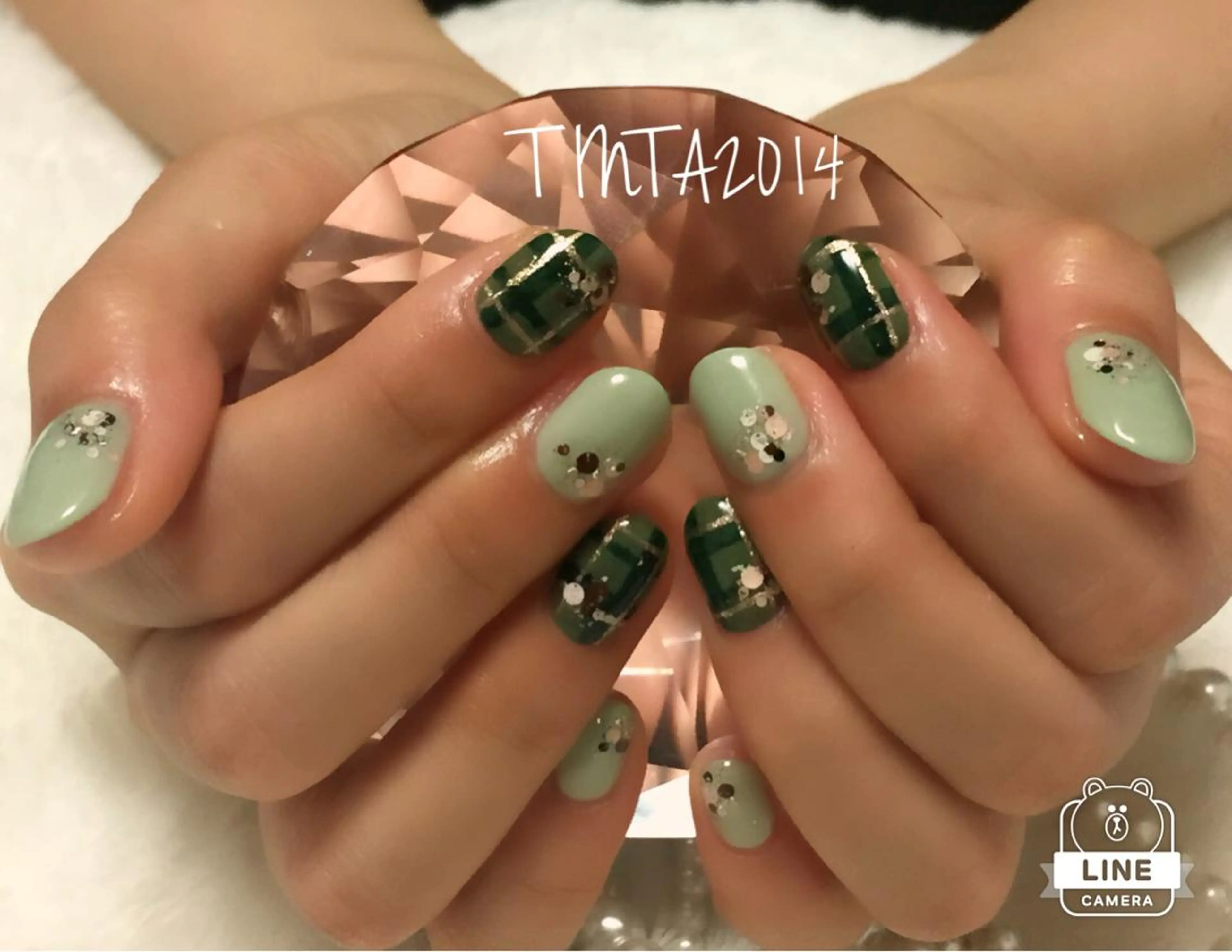 ネイル グリーン ネイルサロン ティンタ所属・馬場 典子のネイルデザイン