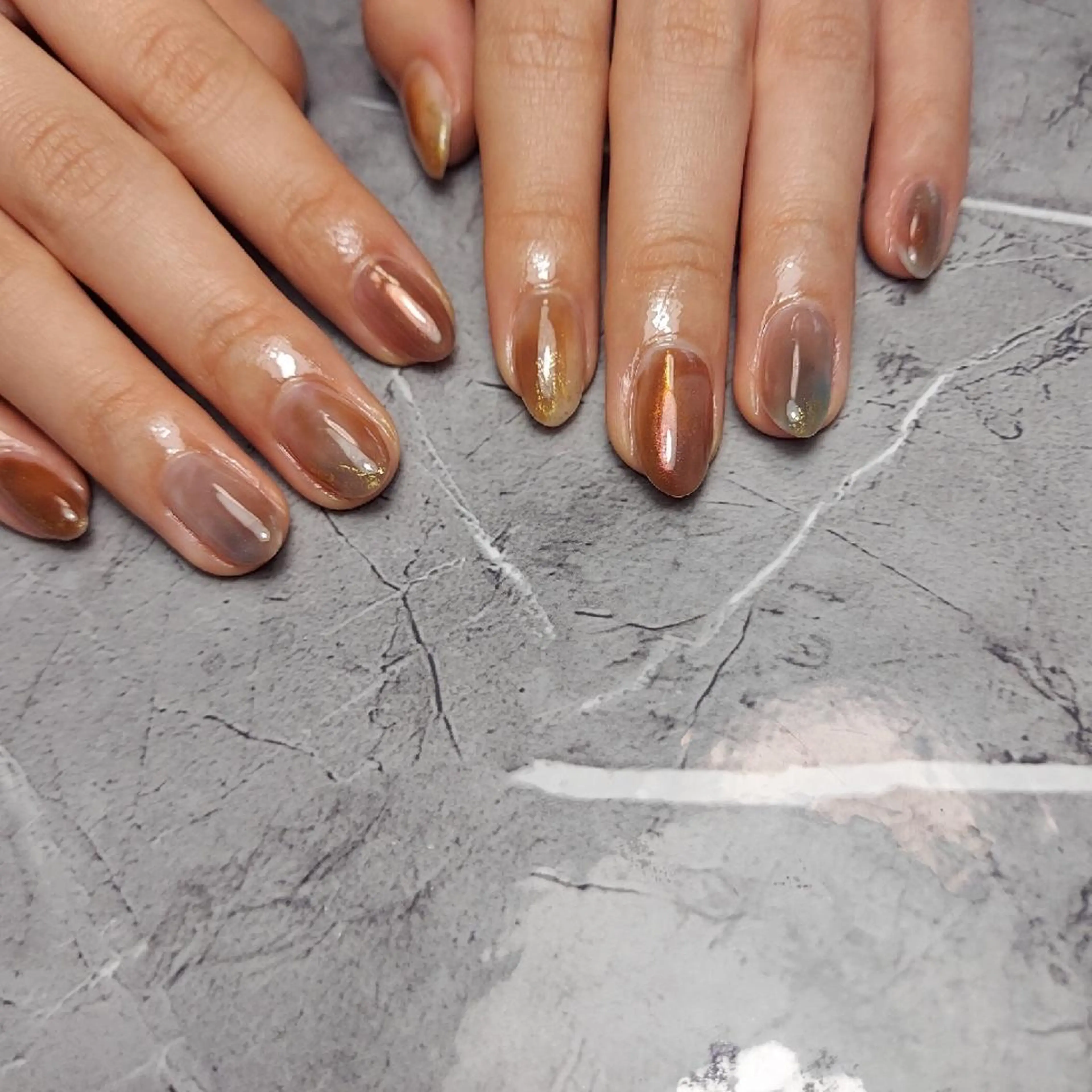 ショート ハンドネイル Nailspeace Omalyのネイルデザイン