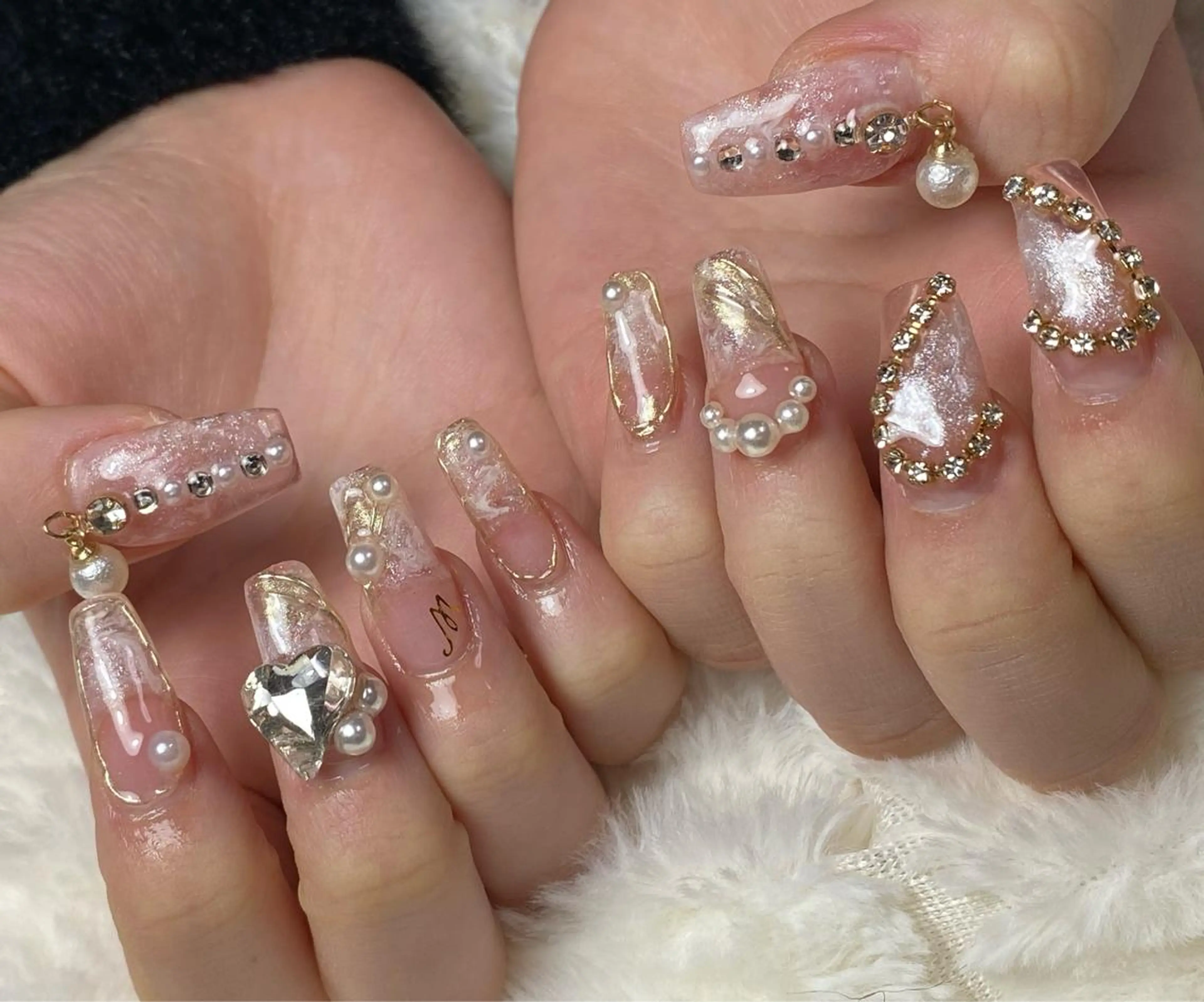 ネイル スカルプ💅🏻 /ホワイトニングのネイルデザイン