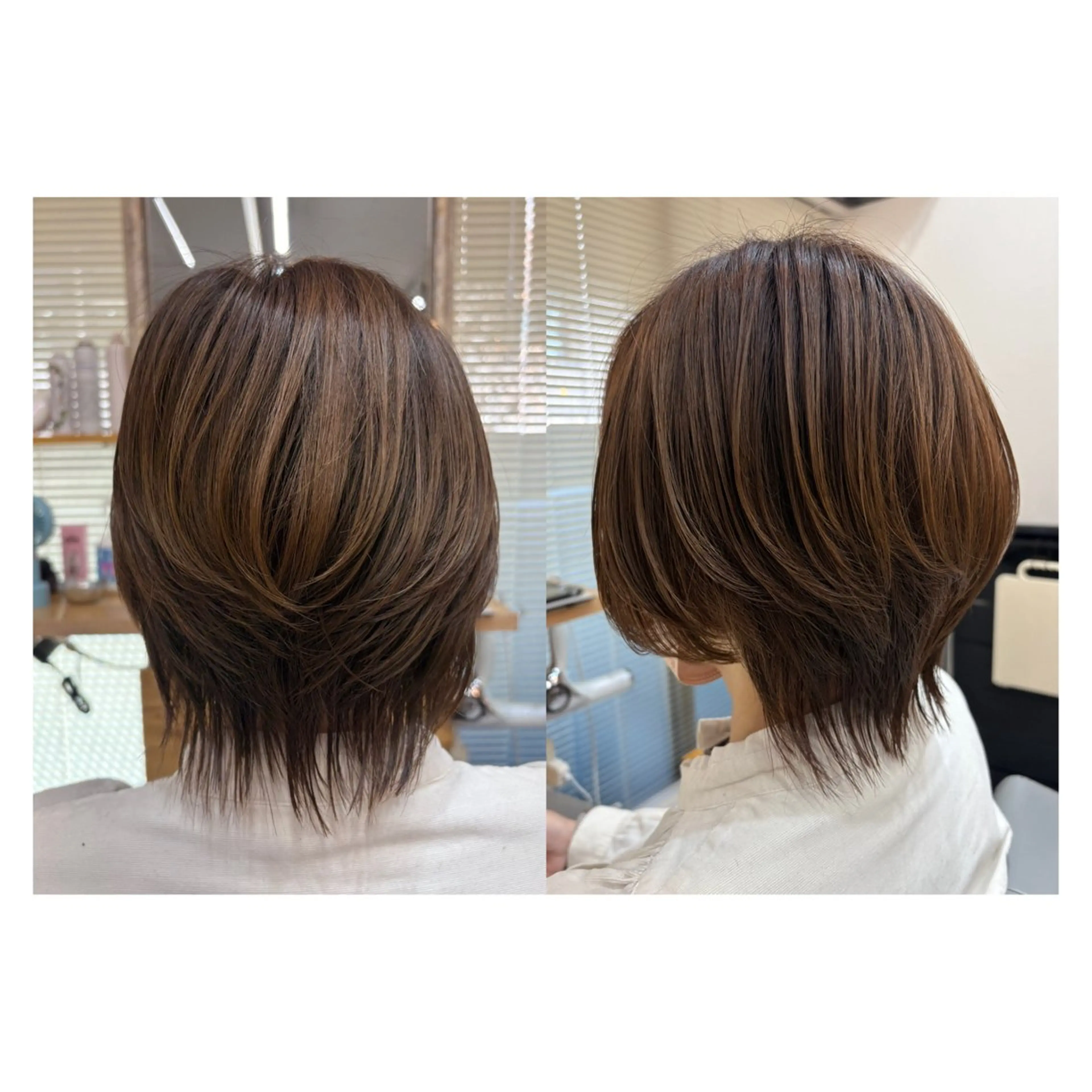 ショート レイヤーカット・ 縮毛矯正 星野のヘアスタイル