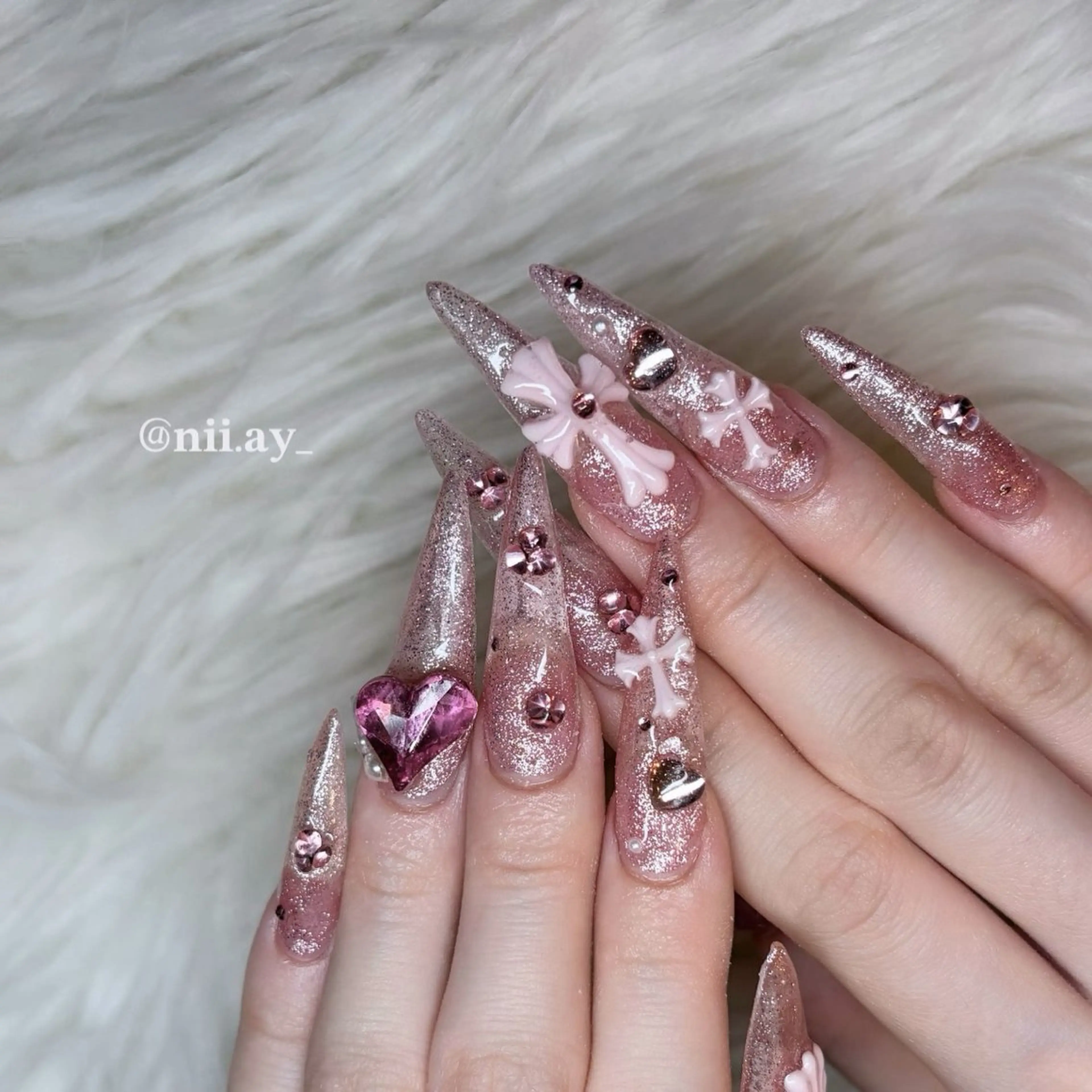 ネイル ピンク ハンドネイル ayumi‪‪❤︎‬ Betty Nailのネイルデザイン