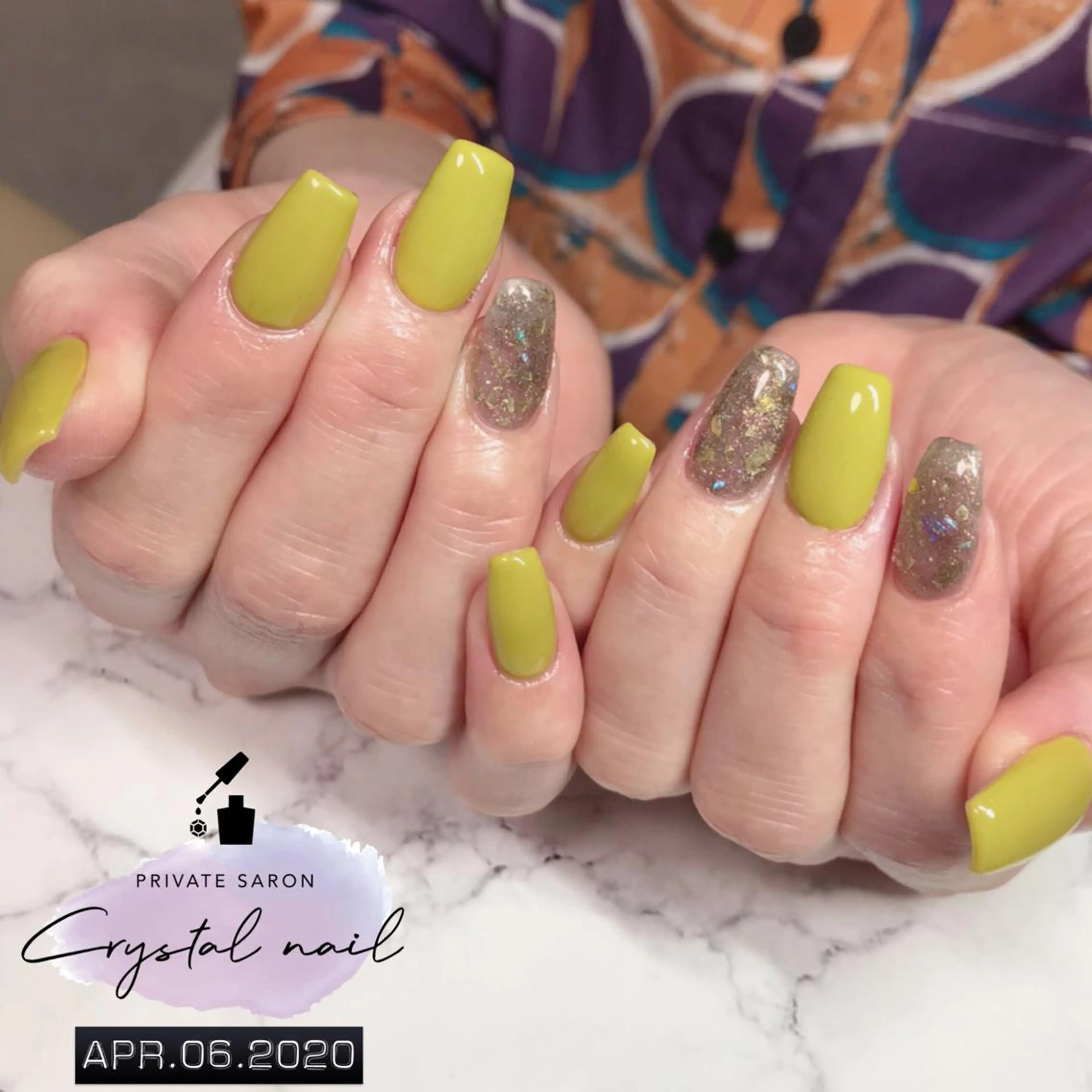 ネイル ピスタチオネイル ハンドネイル SCENERY NAILのネイルデザイン