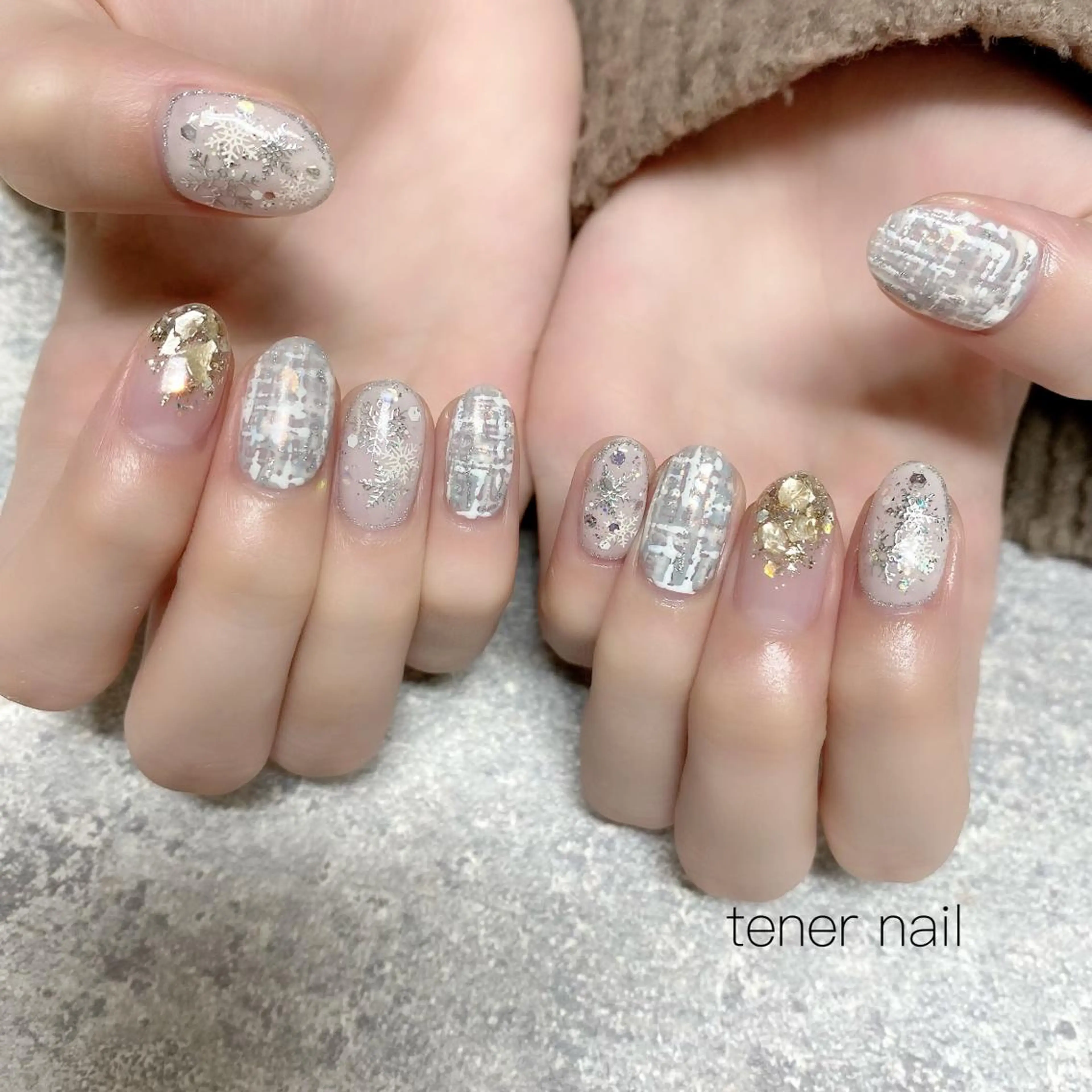 ネイル ツイードネイル テネルネイル tener nailのネイルデザイン