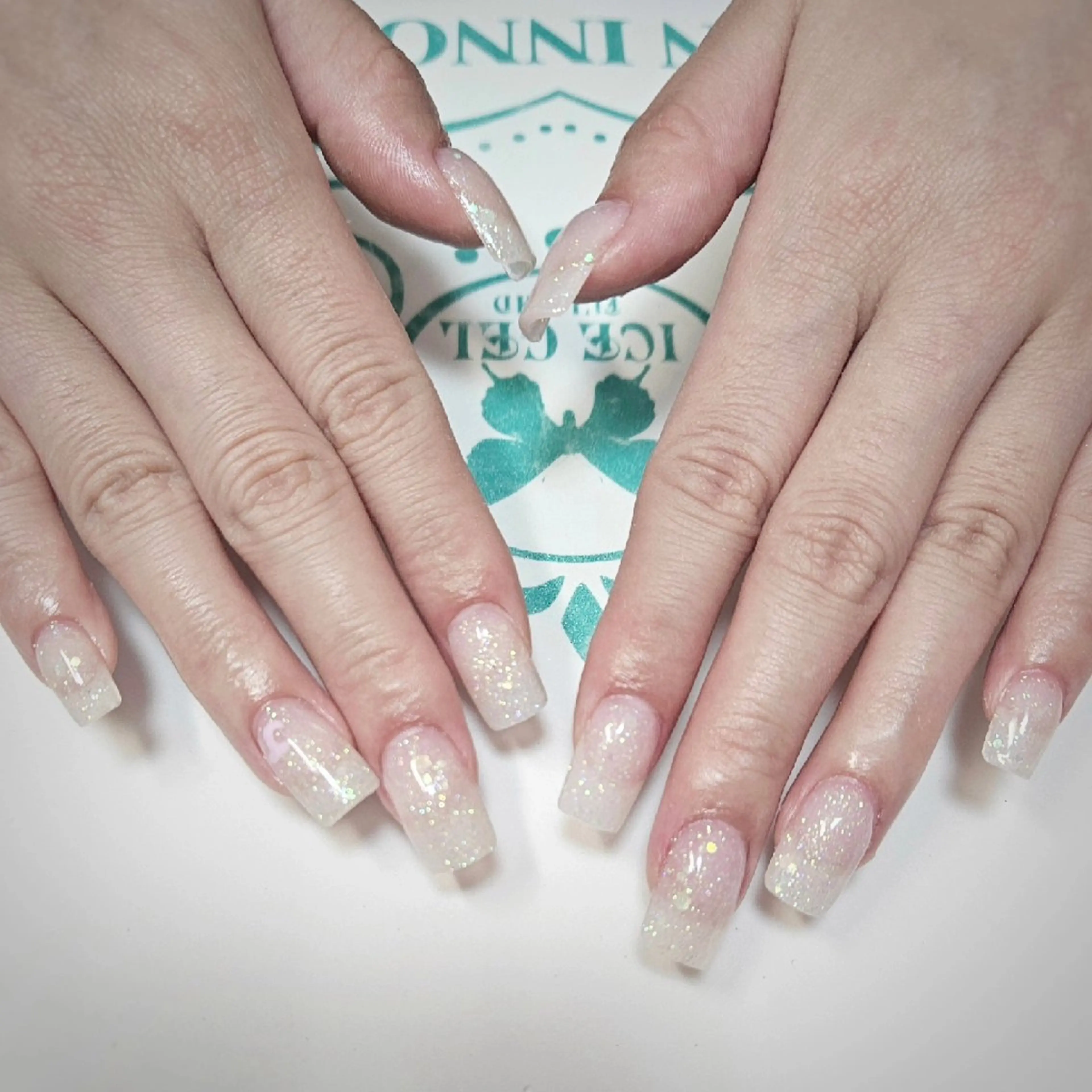 ネイル ラメ(グリッター) ワンカラーネイル スカルプネイル ショートネイル ハンドネイル Y. Saoriのネイルデザイン