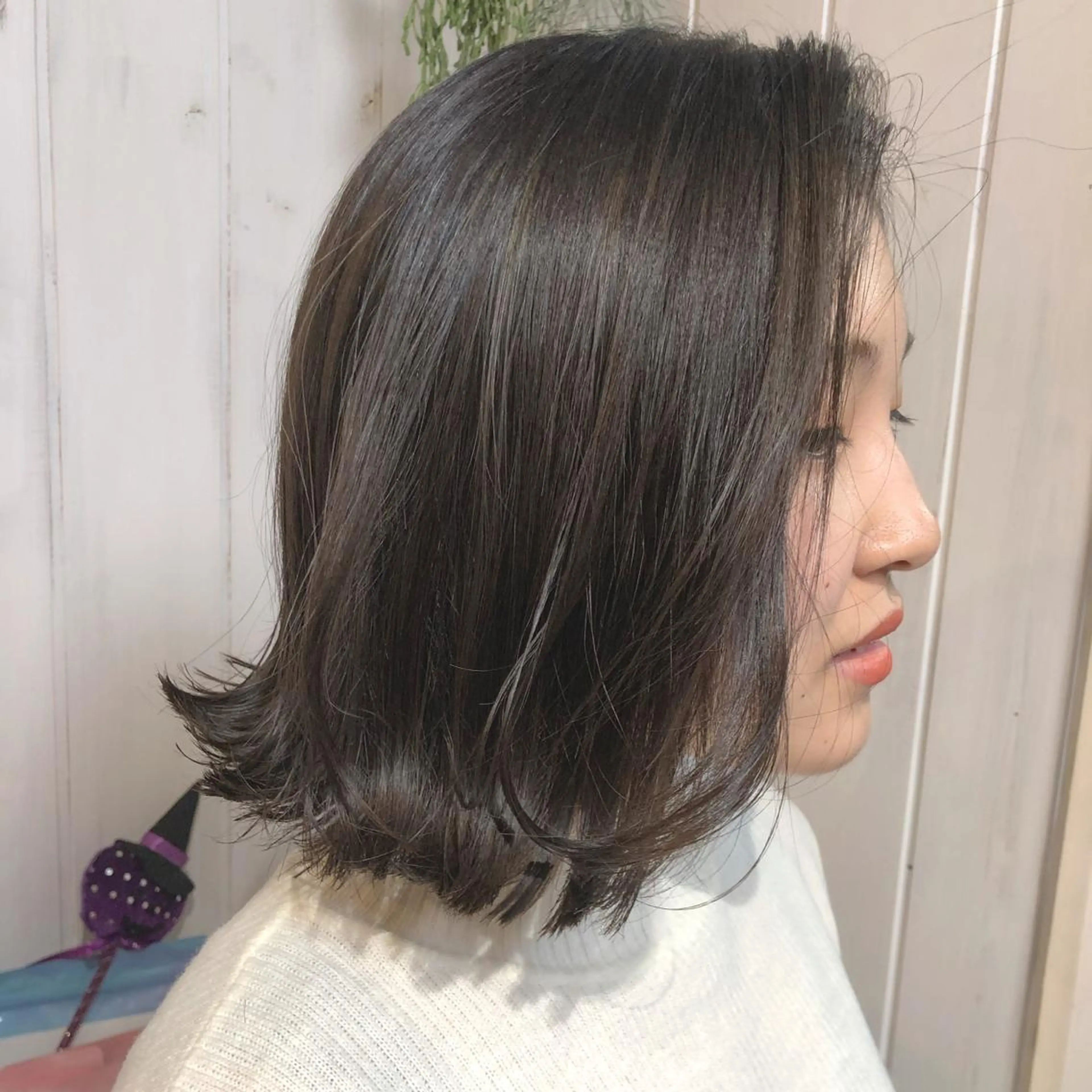ミディアム カラー 縮毛矯正⭐️ TAKAHIROのヘアスタイル