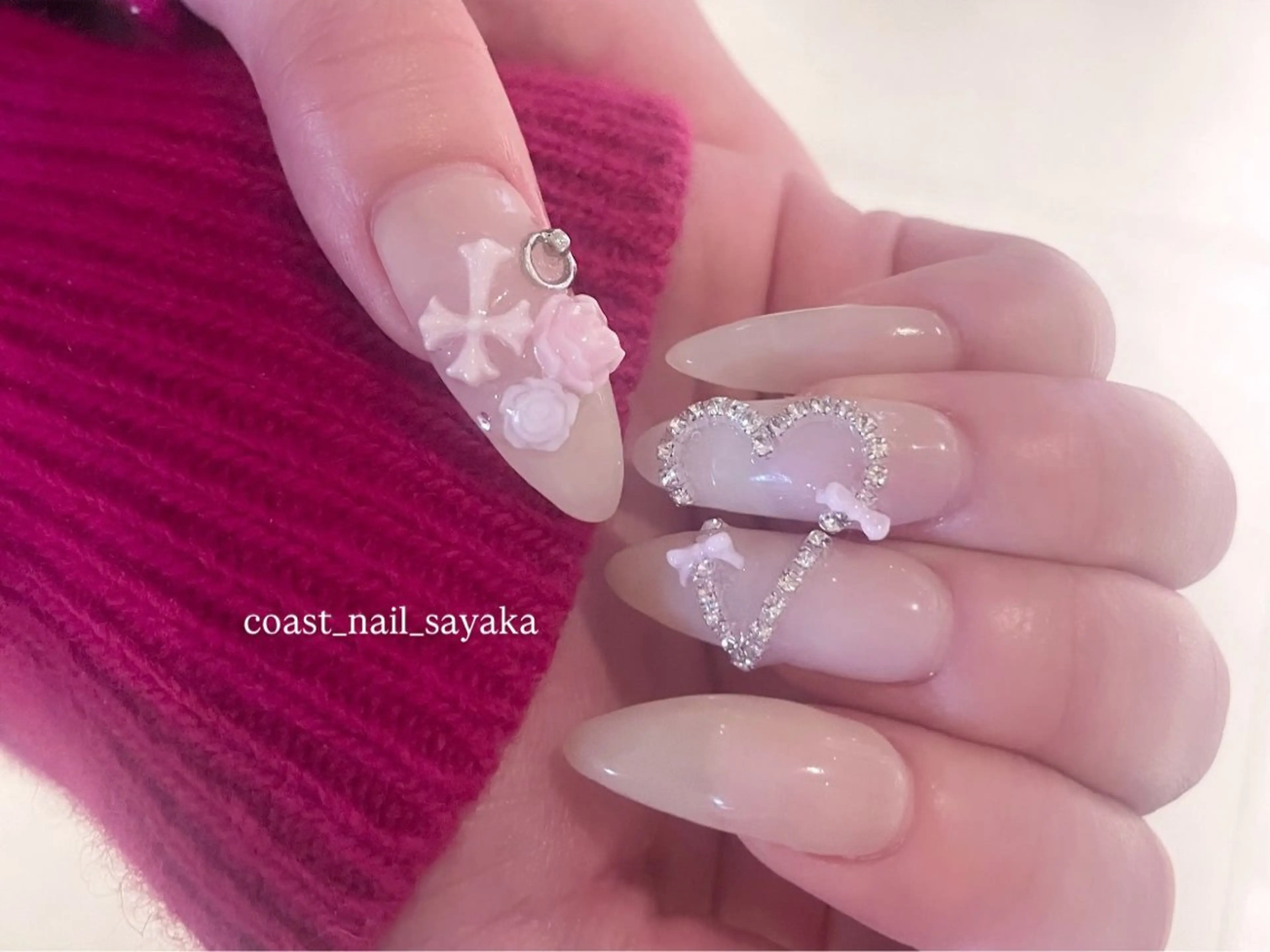 ネイル ハンドネイル HOSHI ⭐️辻堂 /藤沢ガーリーネイルのネイルデザイン