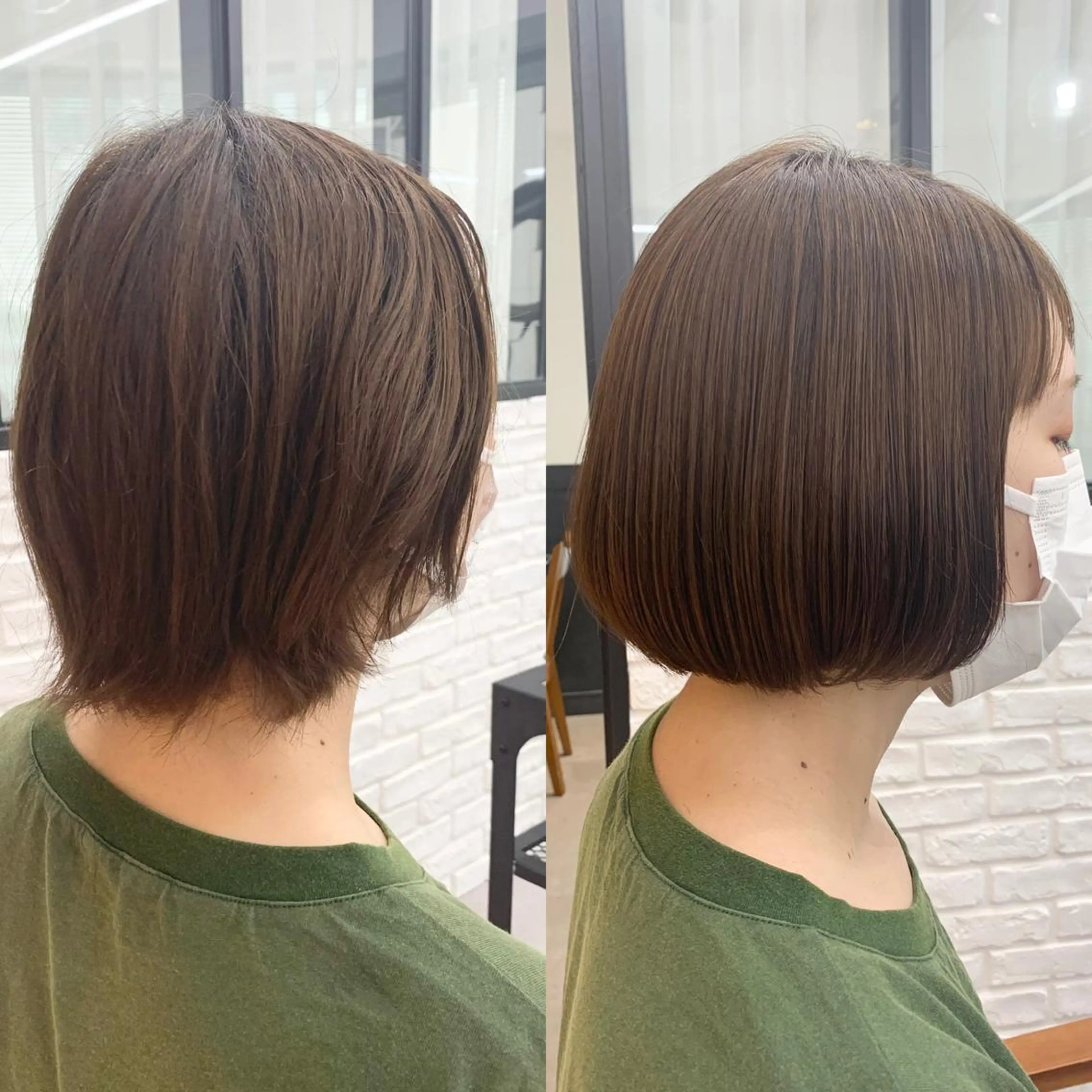 セミロング カラー パーマ ヘアアレンジ メンズ キッズ ネイル マツエク・マツパ アイブロウ カット 縮毛矯正 レイヤーカット 🌿透け感カラーのヘアスタイル