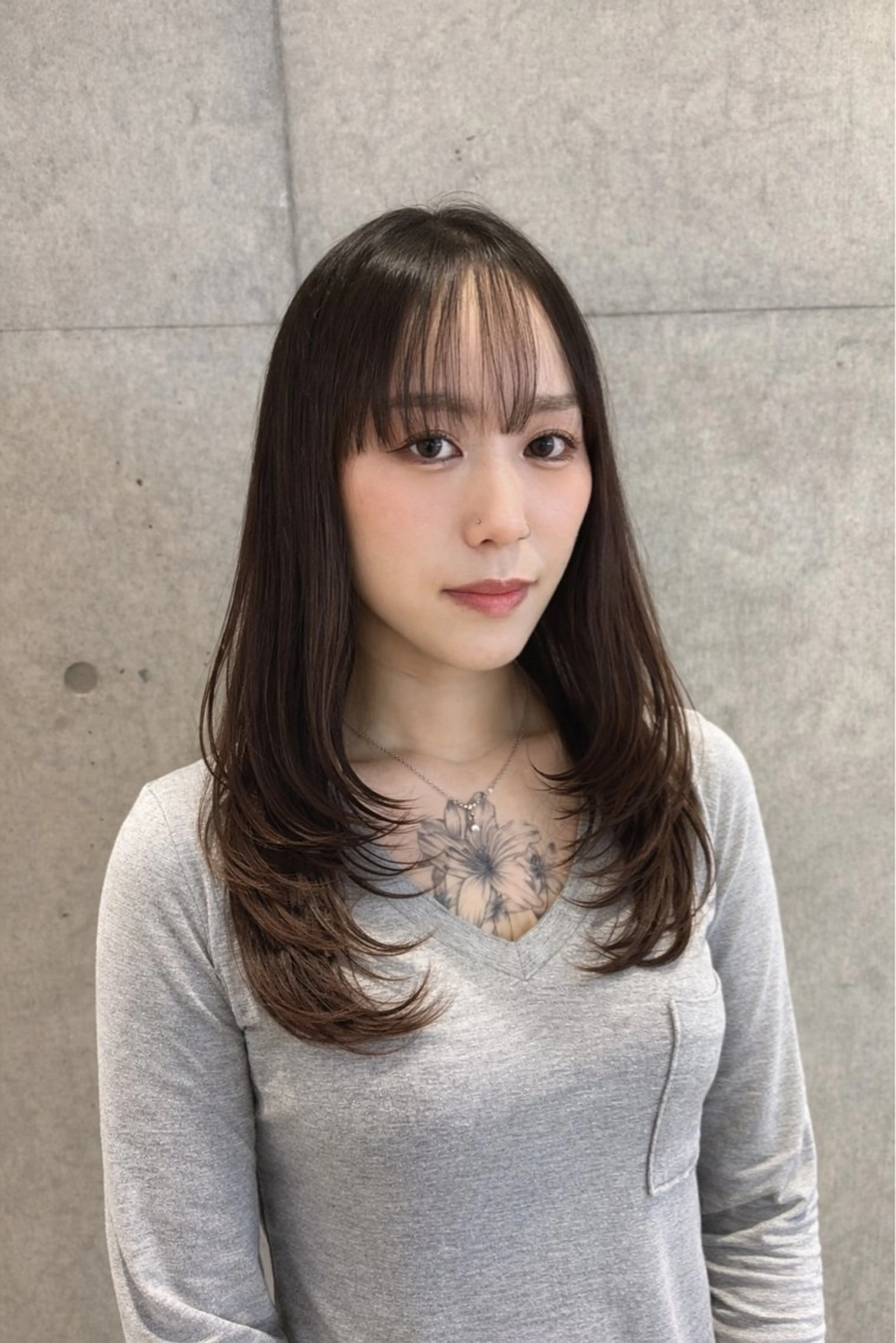 ロング カット 南 菜花のヘアスタイル