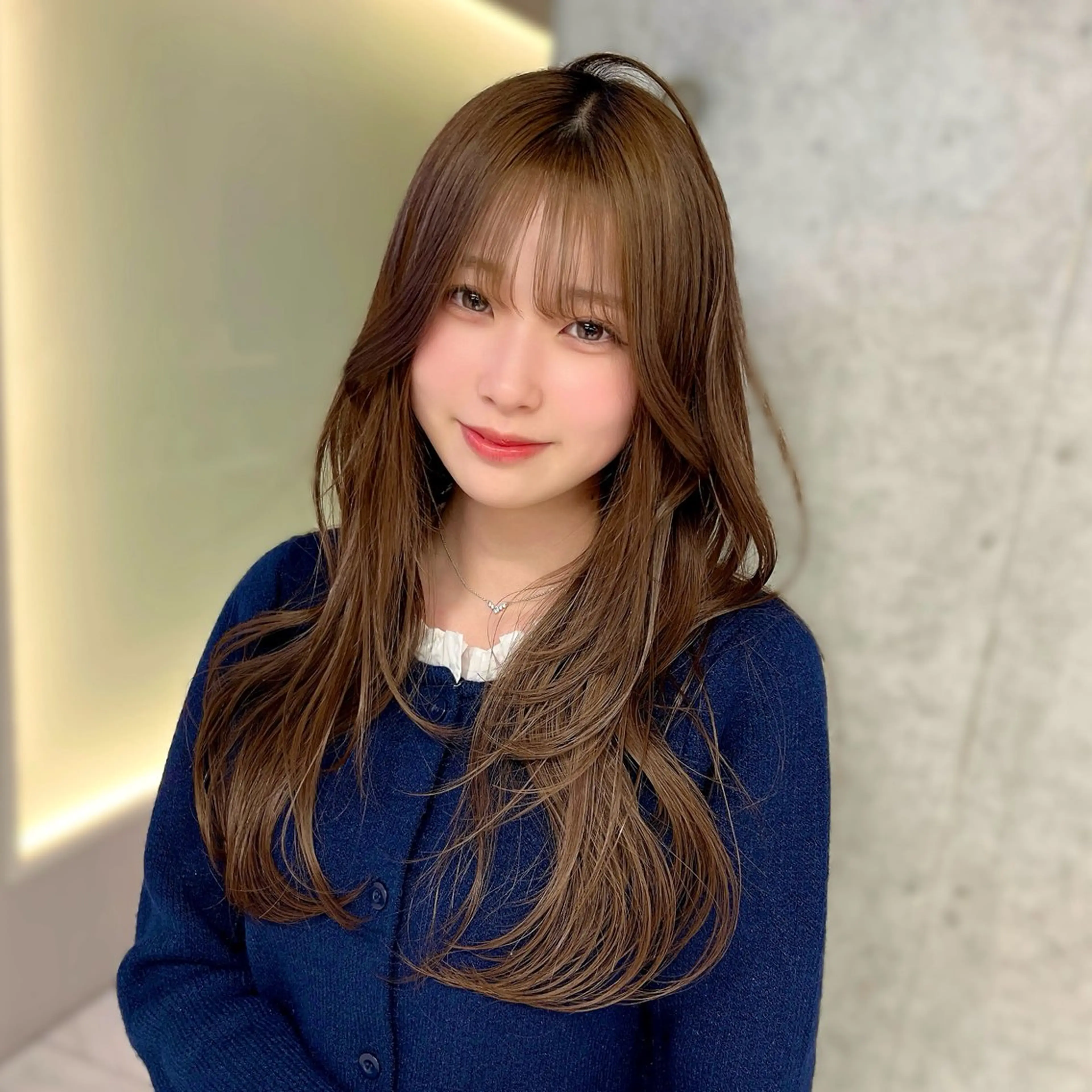 ロング レイヤーカット カット りおな/髪質改善/ カラー /平尾のヘアスタイル