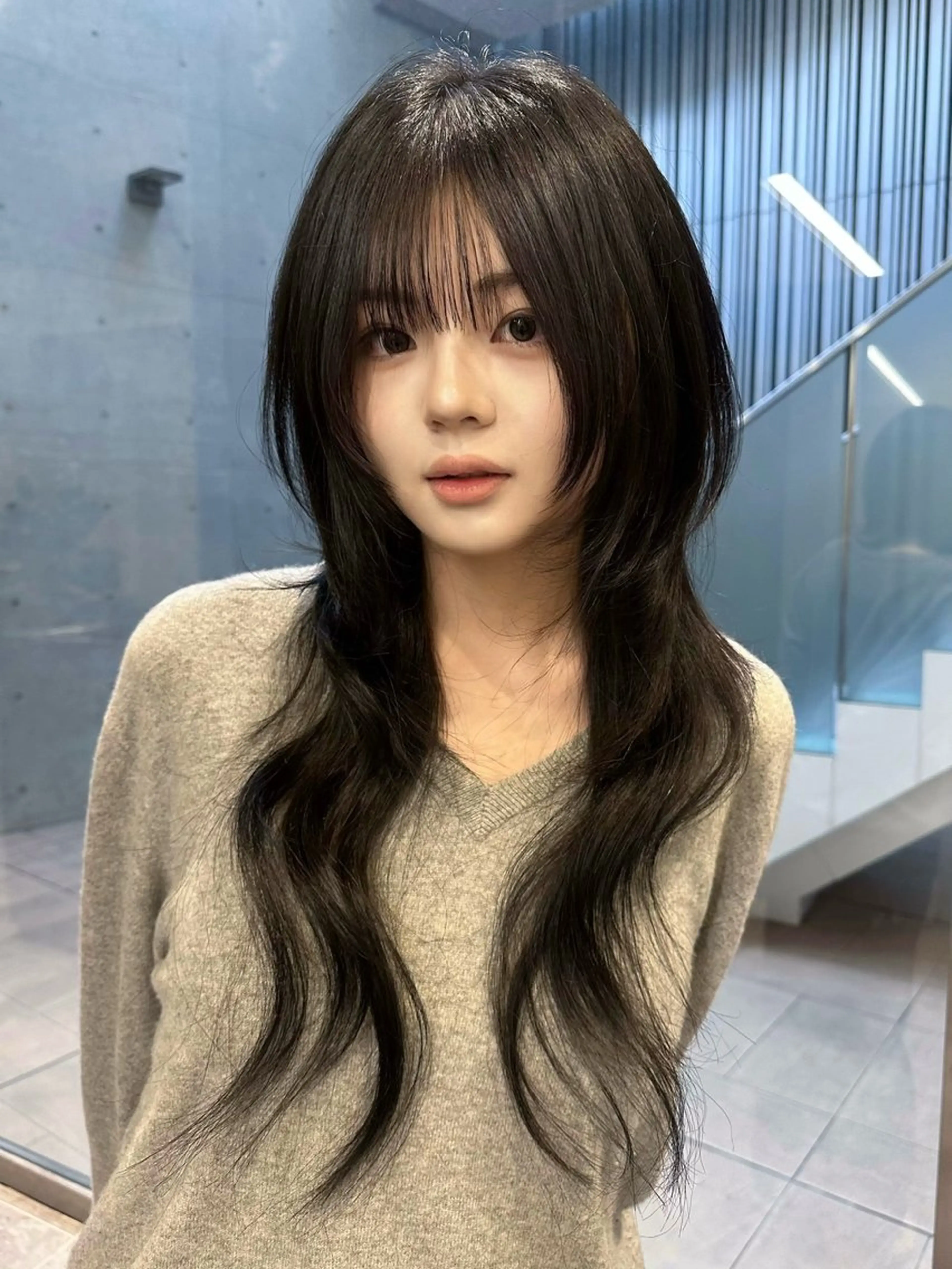 ロング カット RiA/レイヤーカッ ト/ハッシュカットのヘアスタイル