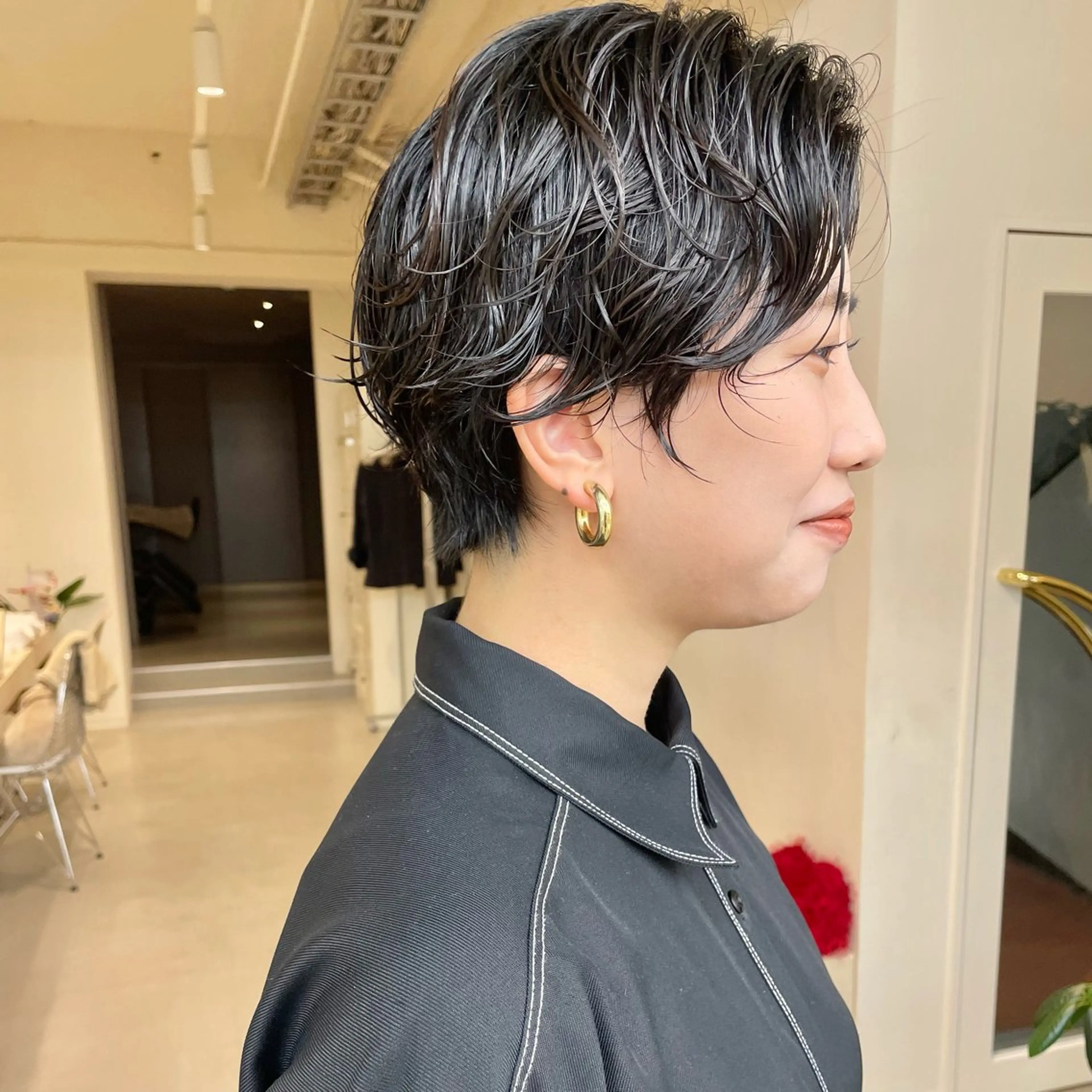 ショート パーマ ハンサムショート ショートヘア kvell by urban.所属・ショート・ボブ ・ウルフ✂︎IMAIのヘアスタイル