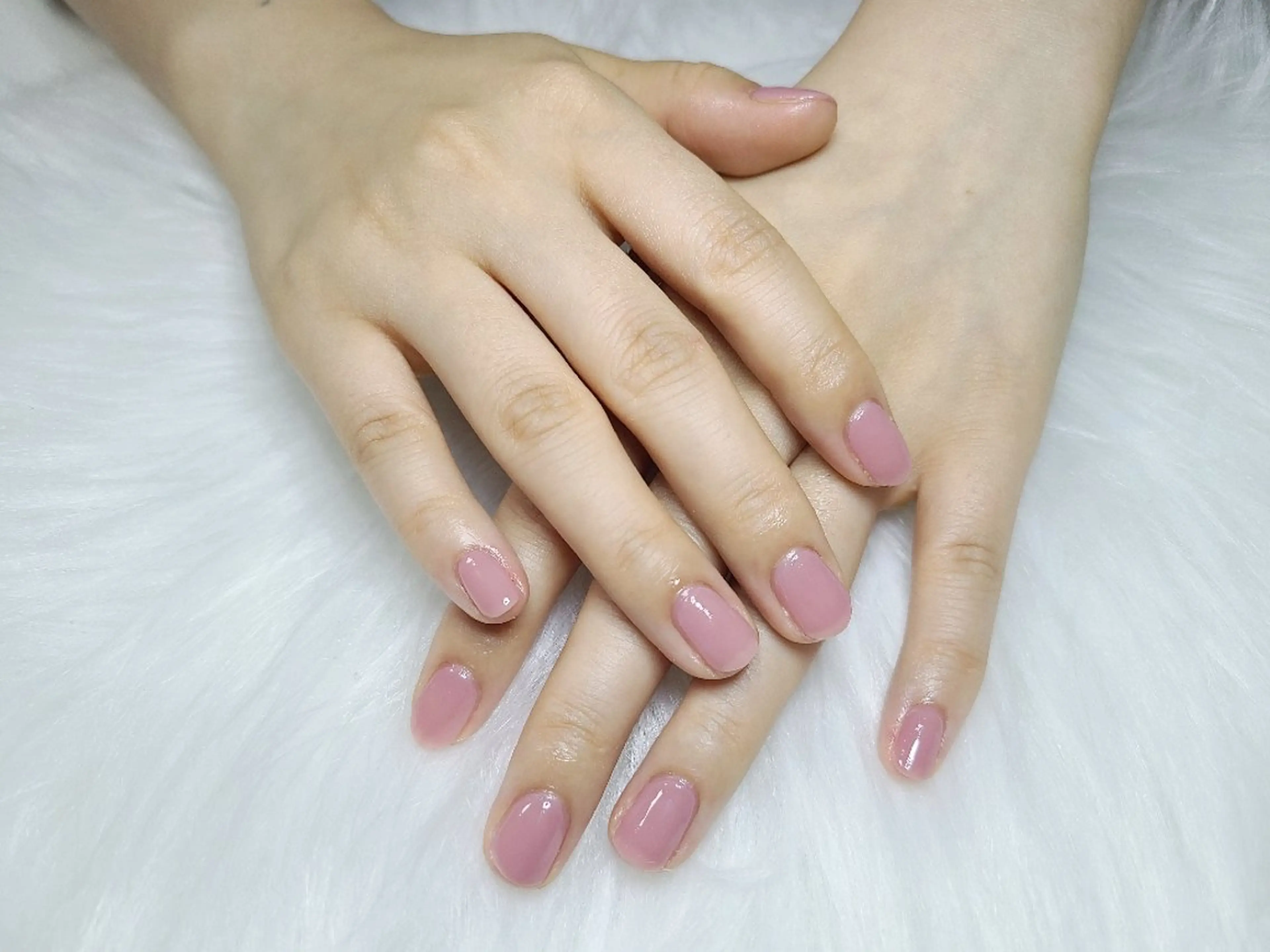 ハンド　ワンカラー、ラメグラの写真