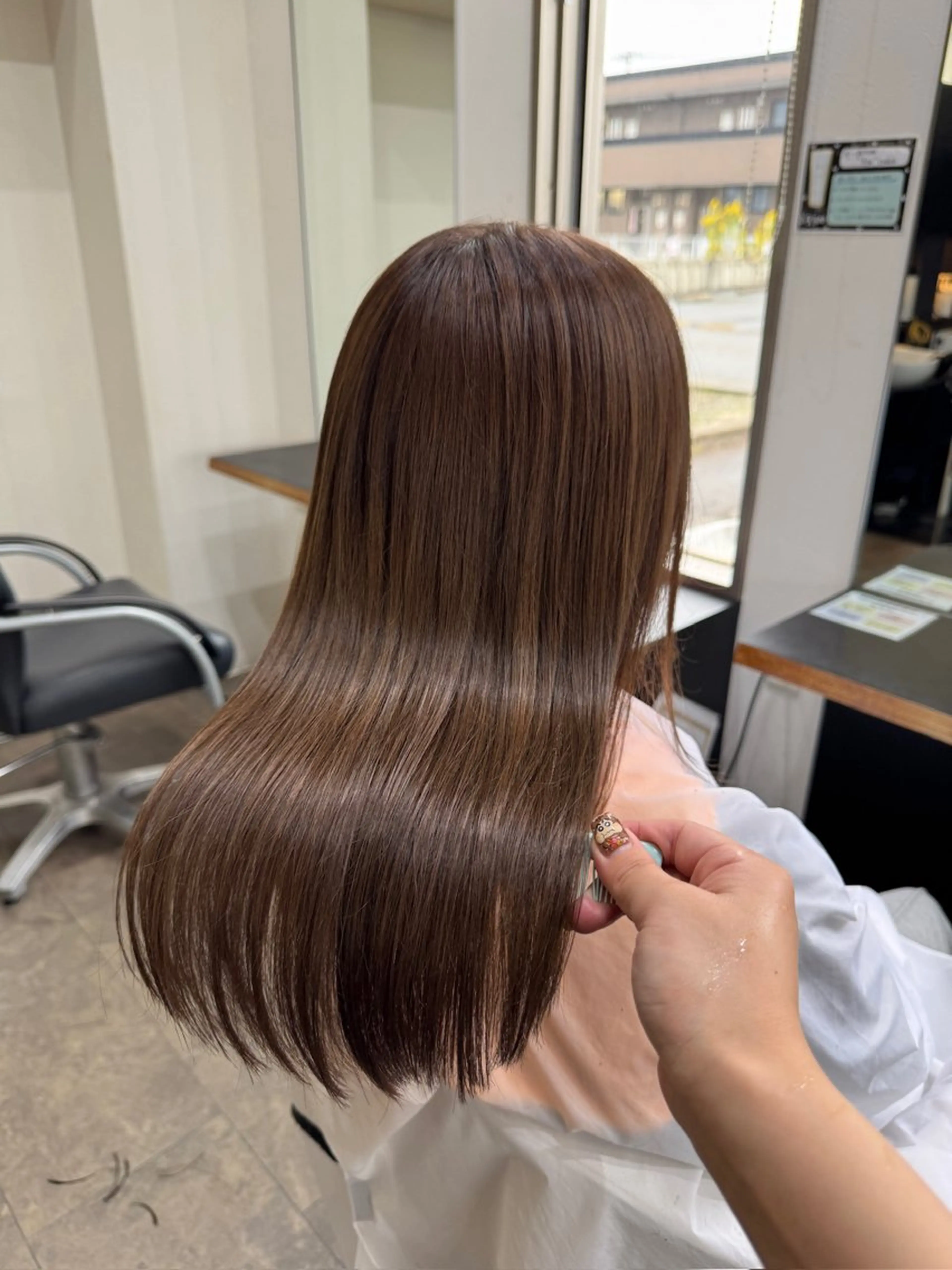 セミロング カット ヘアカラー トリートメント 中谷 あずみのヘアスタイル