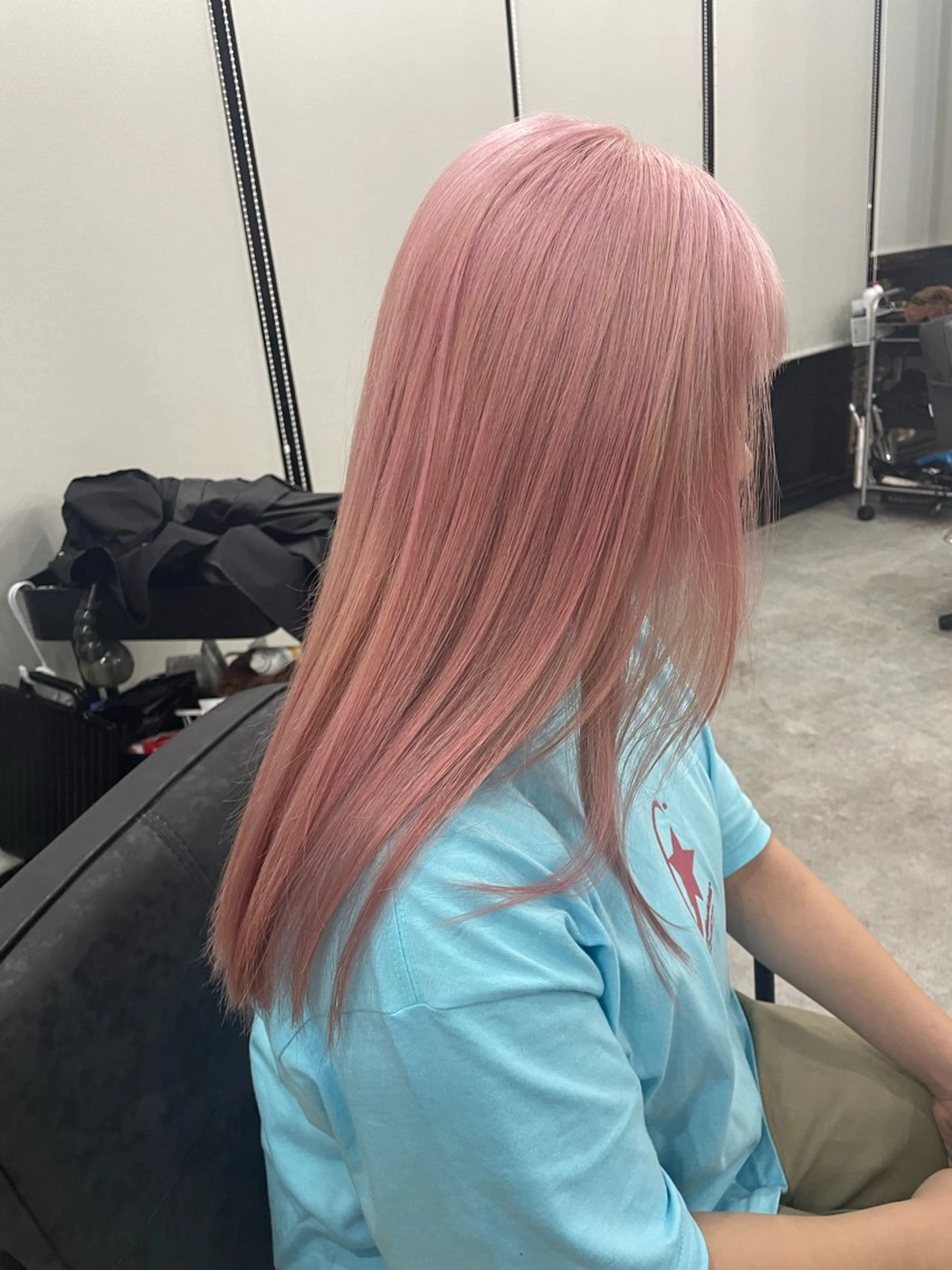 セミロング カット ヘアカラー トリートメント 梅田韓国ヘア kiara🩷彡のヘアスタイル