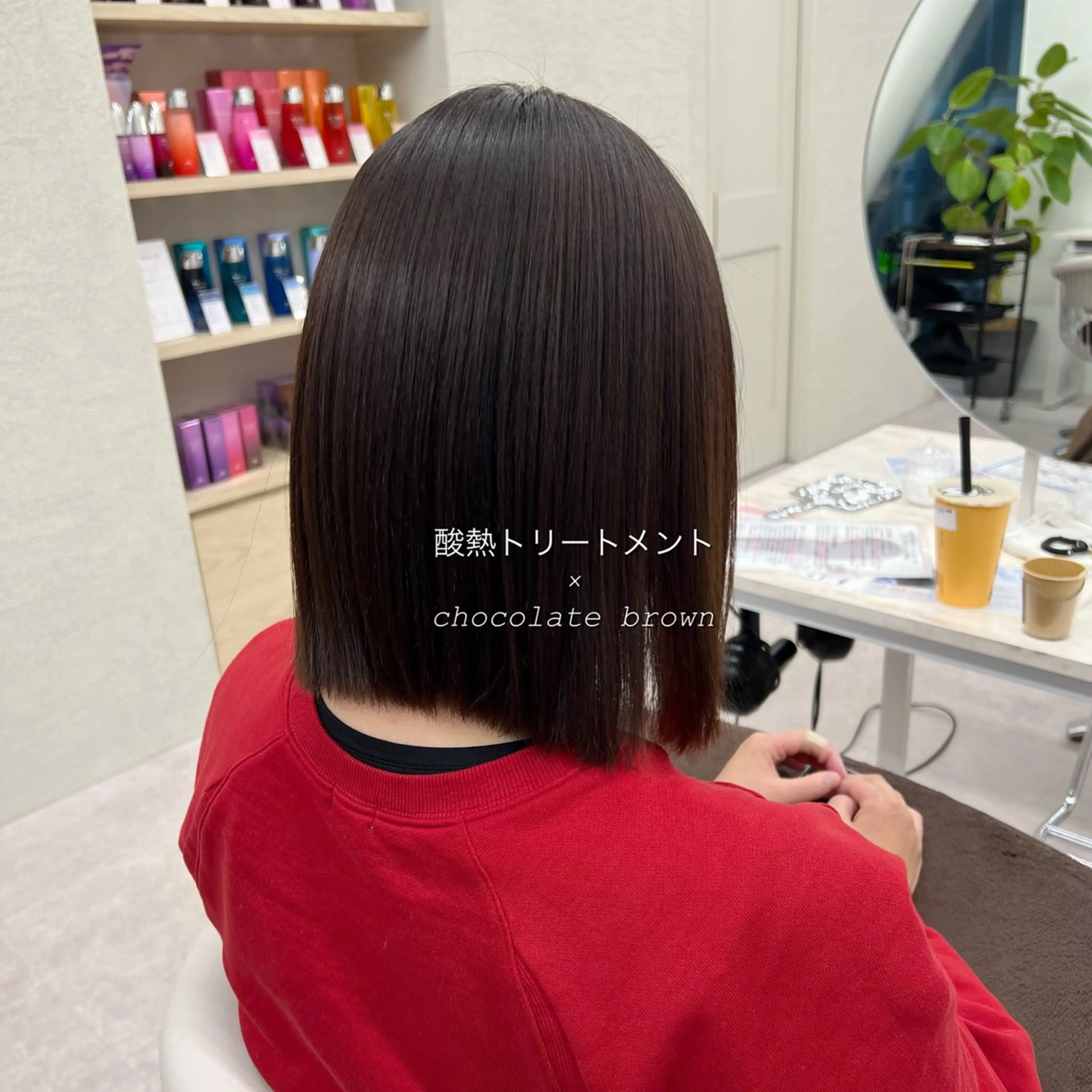 ショート カラー ヘアカラー トリートメント 美髪矯正/髪質改善/ 艶髪🤍伊藤梨紗のヘアスタイル
