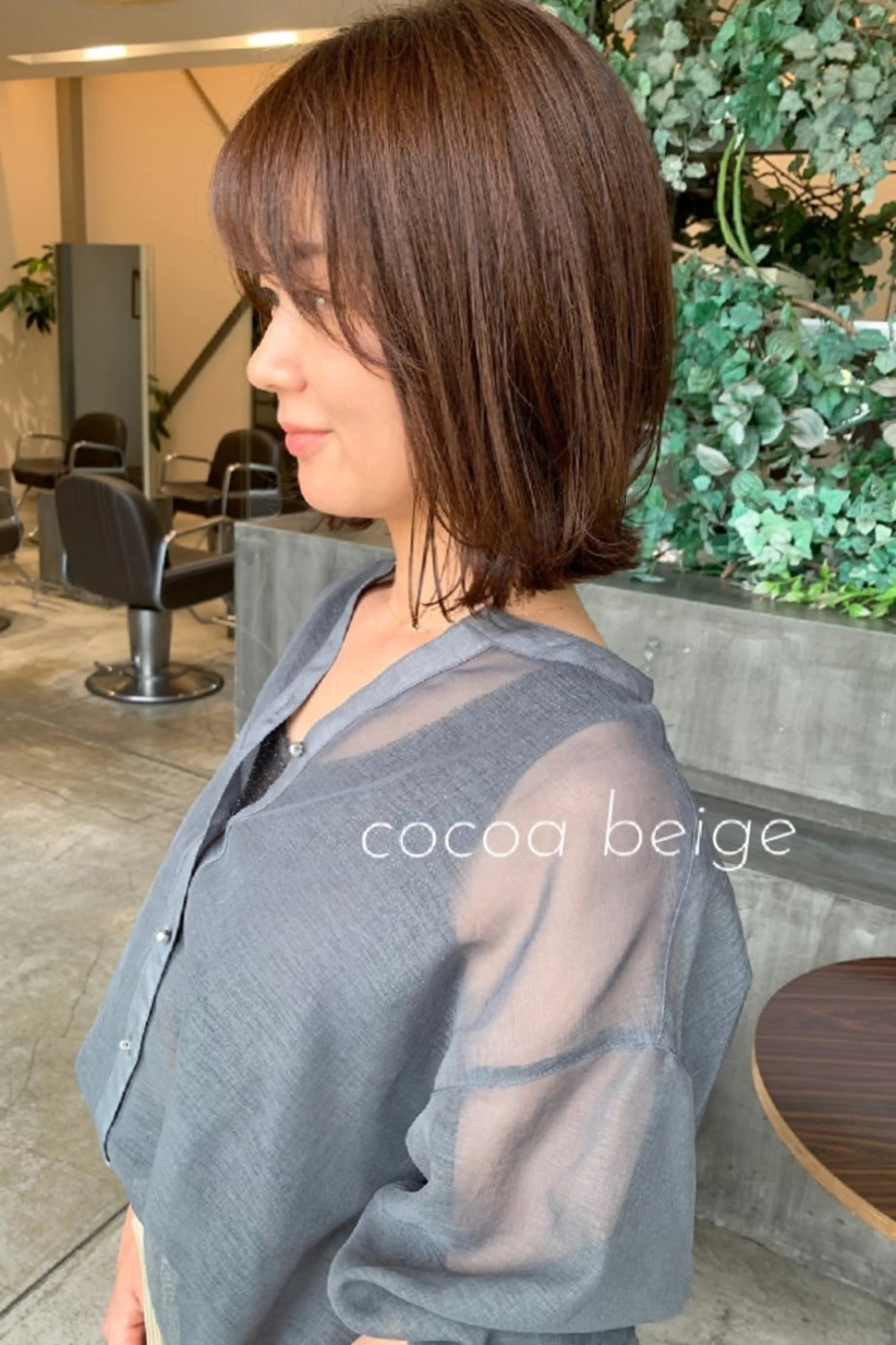 セミロング 田中 亜沙美のヘアスタイル