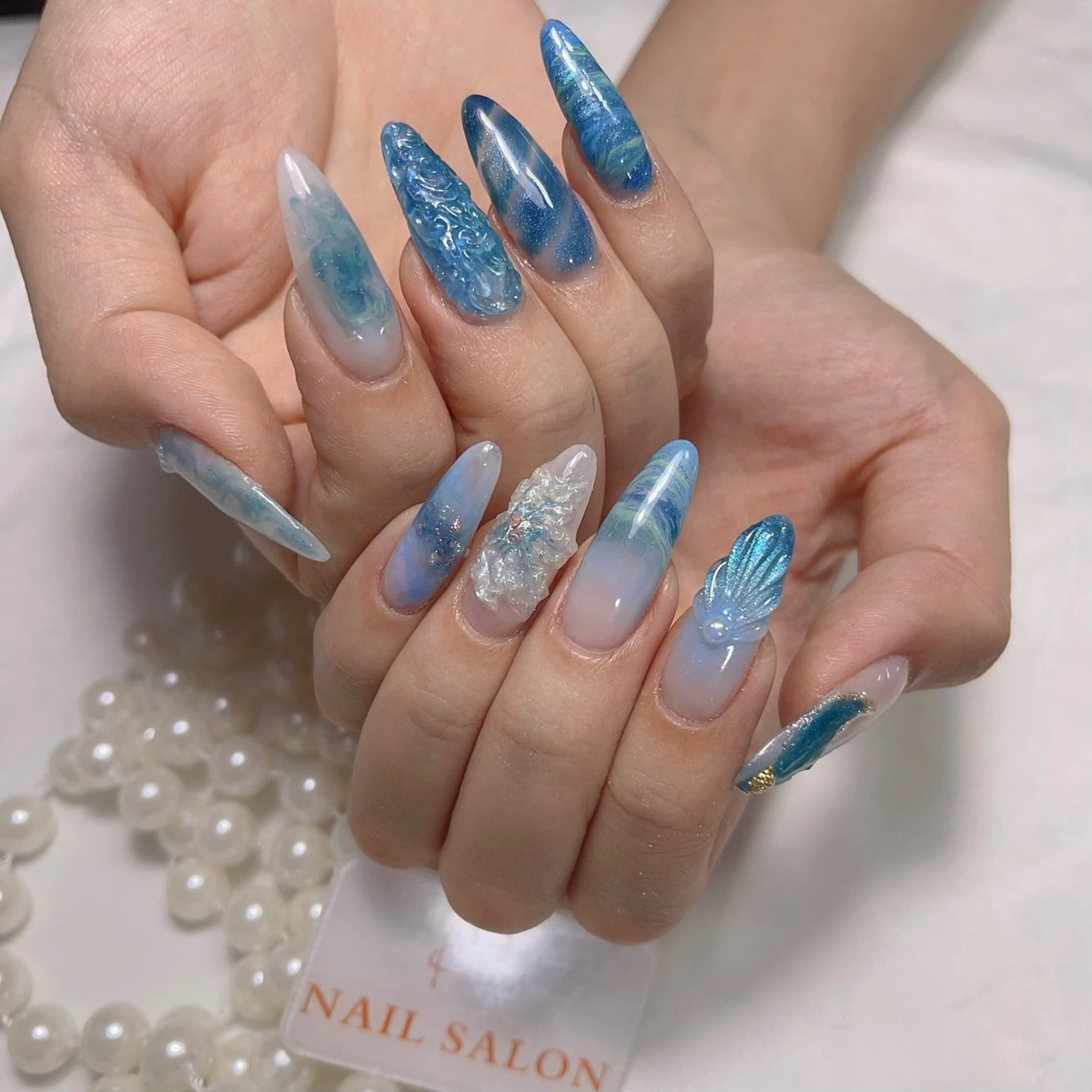 ネイル アートネイル フレンチネイル ジェルネイル グラデーション 韓国ネイル さくら💮💮 【オフ無料】のネイルデザイン