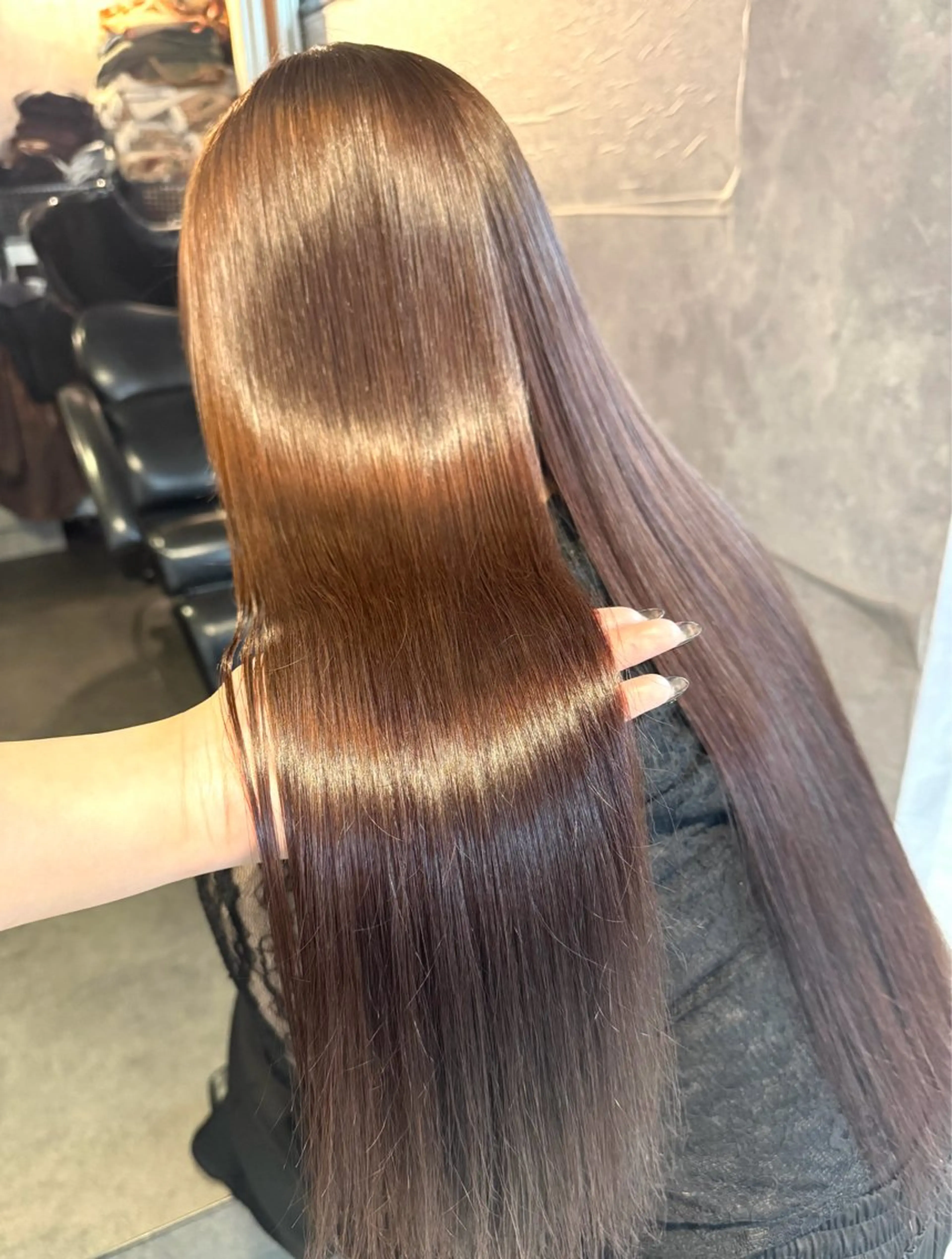 ロング カラー ヘアカラー トリートメント 🩶鈴木茉奈🩶艶髪 /透明感/暖色カラーのヘアスタイル