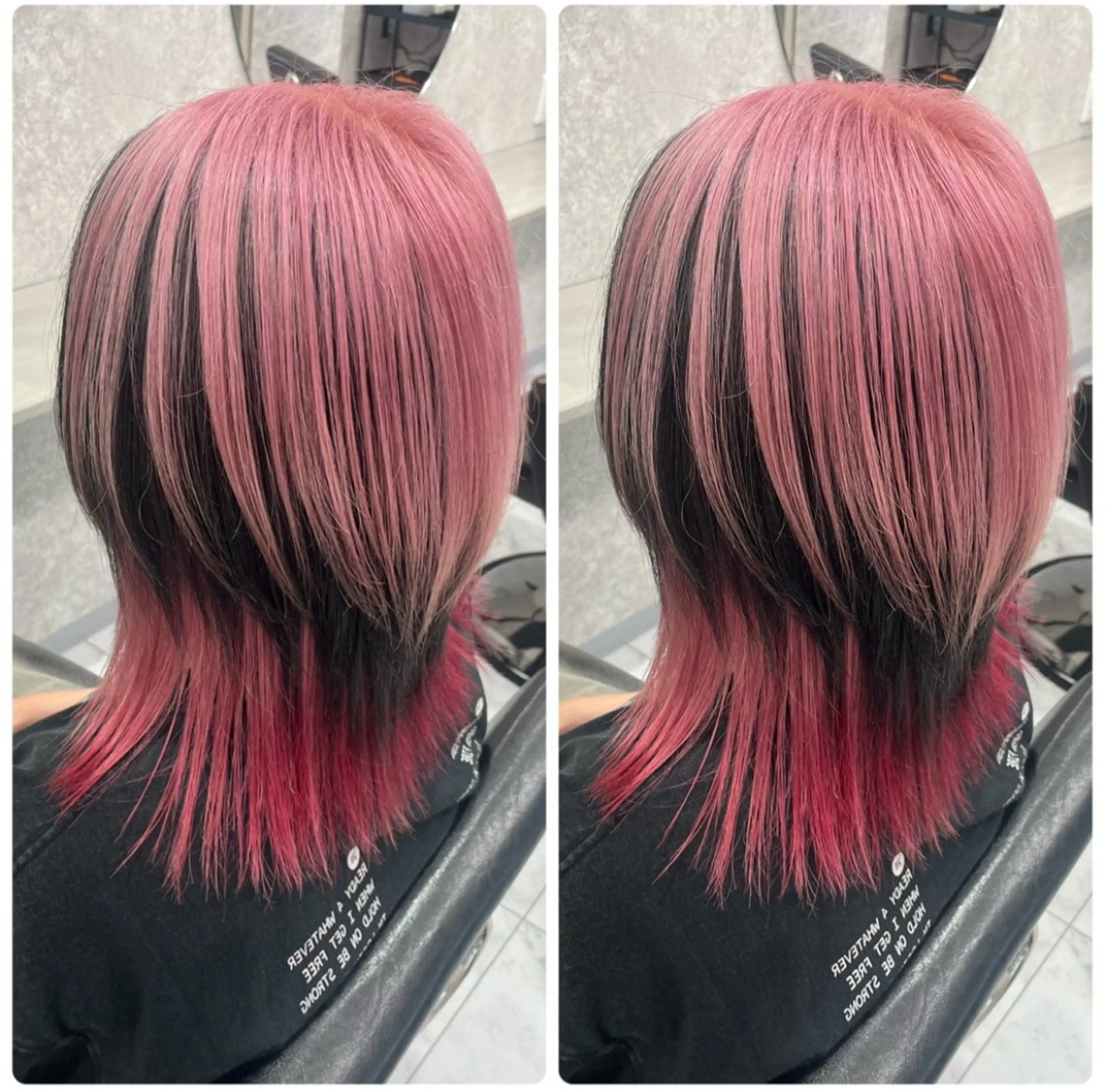 ミディアム 🦋ハイトーン🦋 石山 希理🦋のヘアスタイル