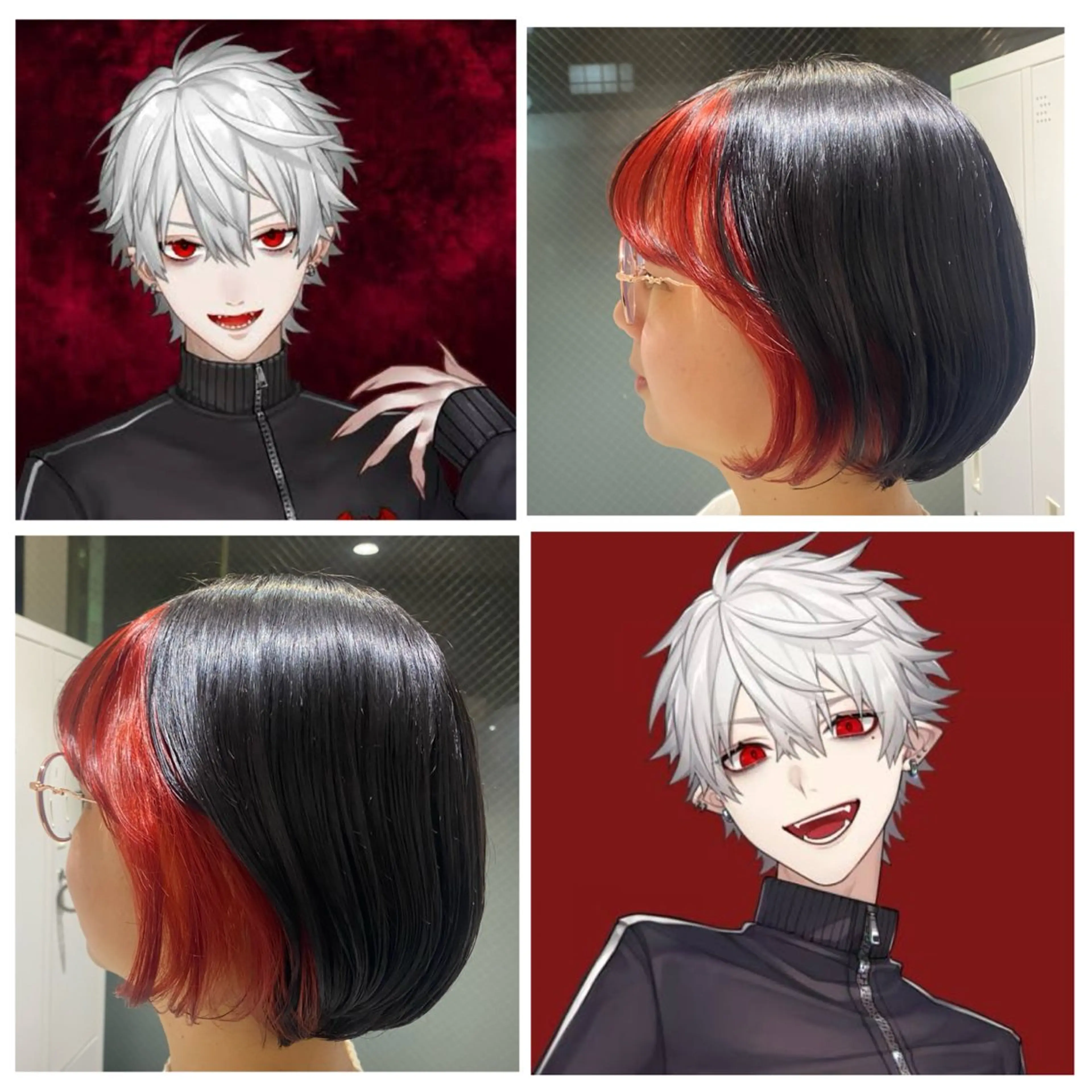 ミディアム カラー ヘアカラー ハイトーン/推しカラ ー⛓💜ゆららのヘアスタイル