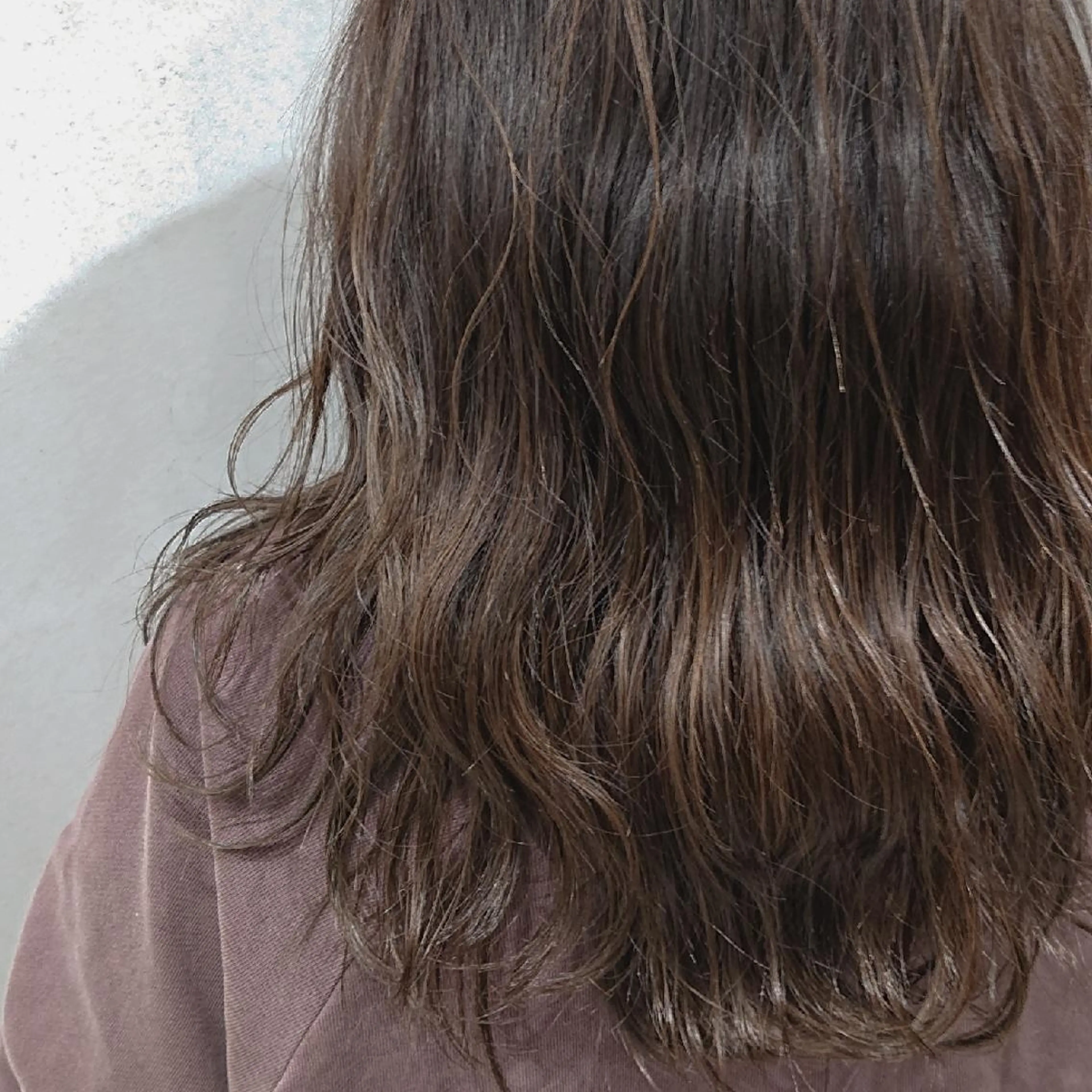 カラー セミロング グレージュ 平日オススメ✨ プチプラ✨山下のヘアスタイル