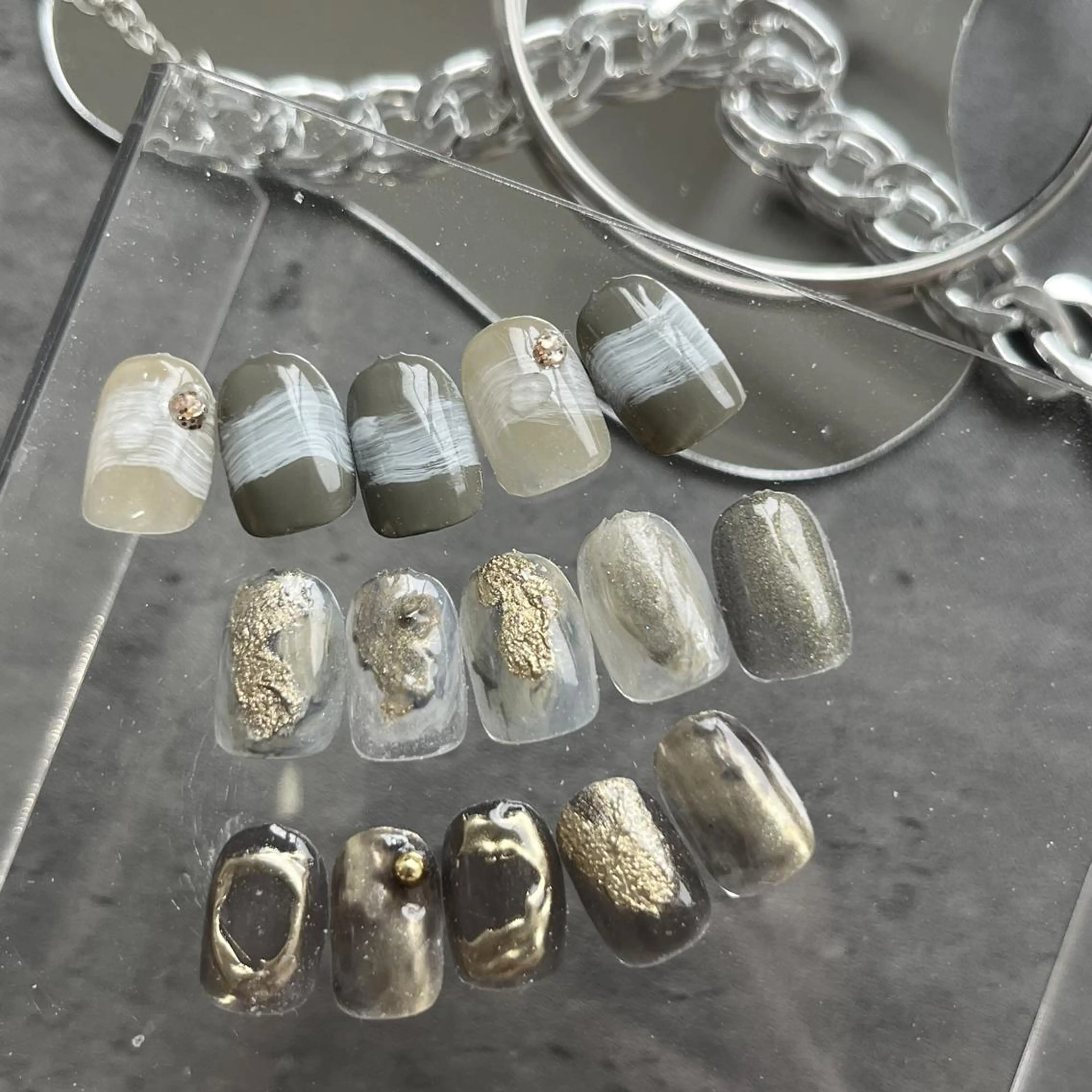 ネイル ハンドネイル Ray. /綺麗目ニュアンスのネイルデザイン