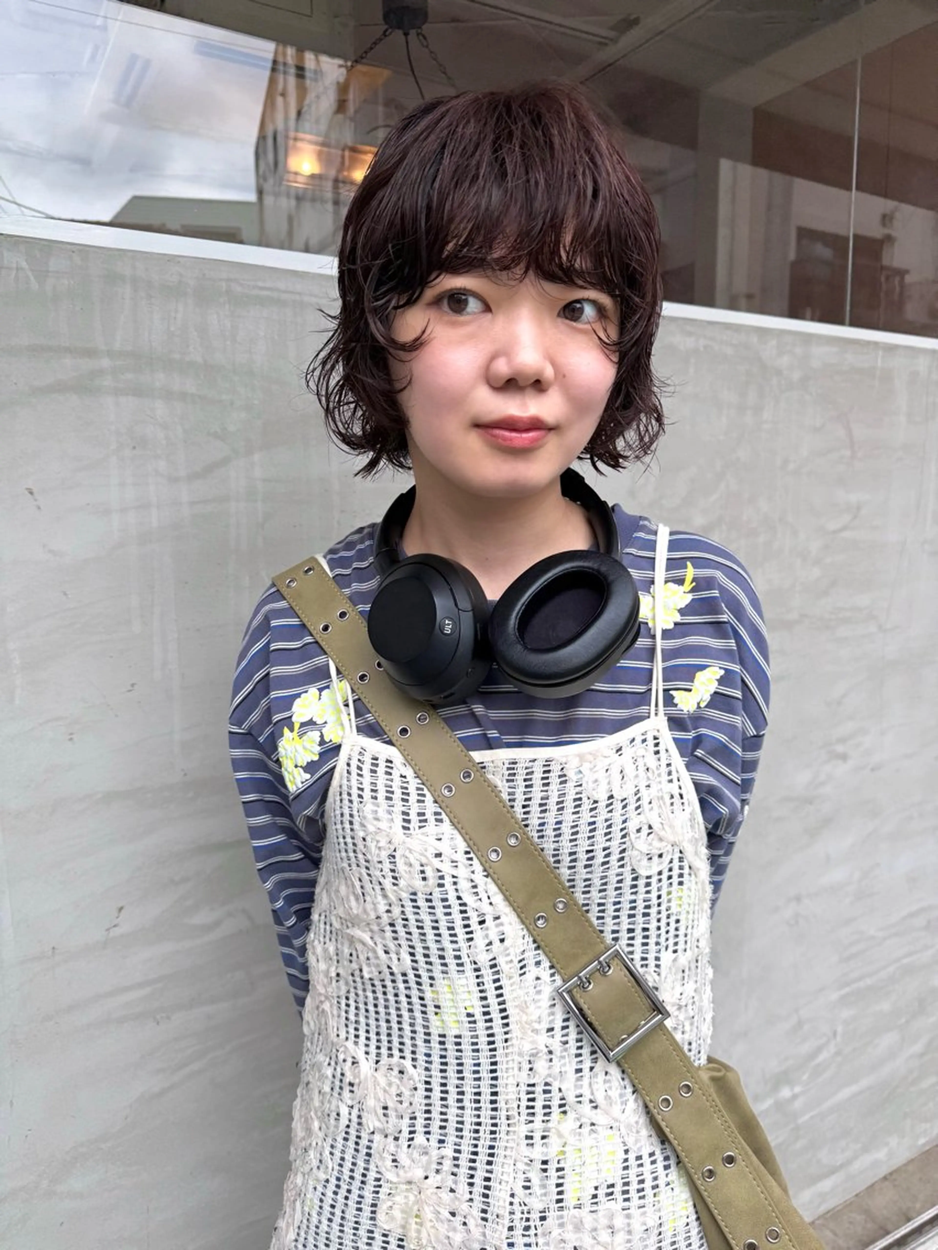 ショート パーマ レイヤーカット ニュアンスパーマ カット パーマ トリートメント パーマ/透明感カラー /ボブ/吉田一生のヘアスタイル