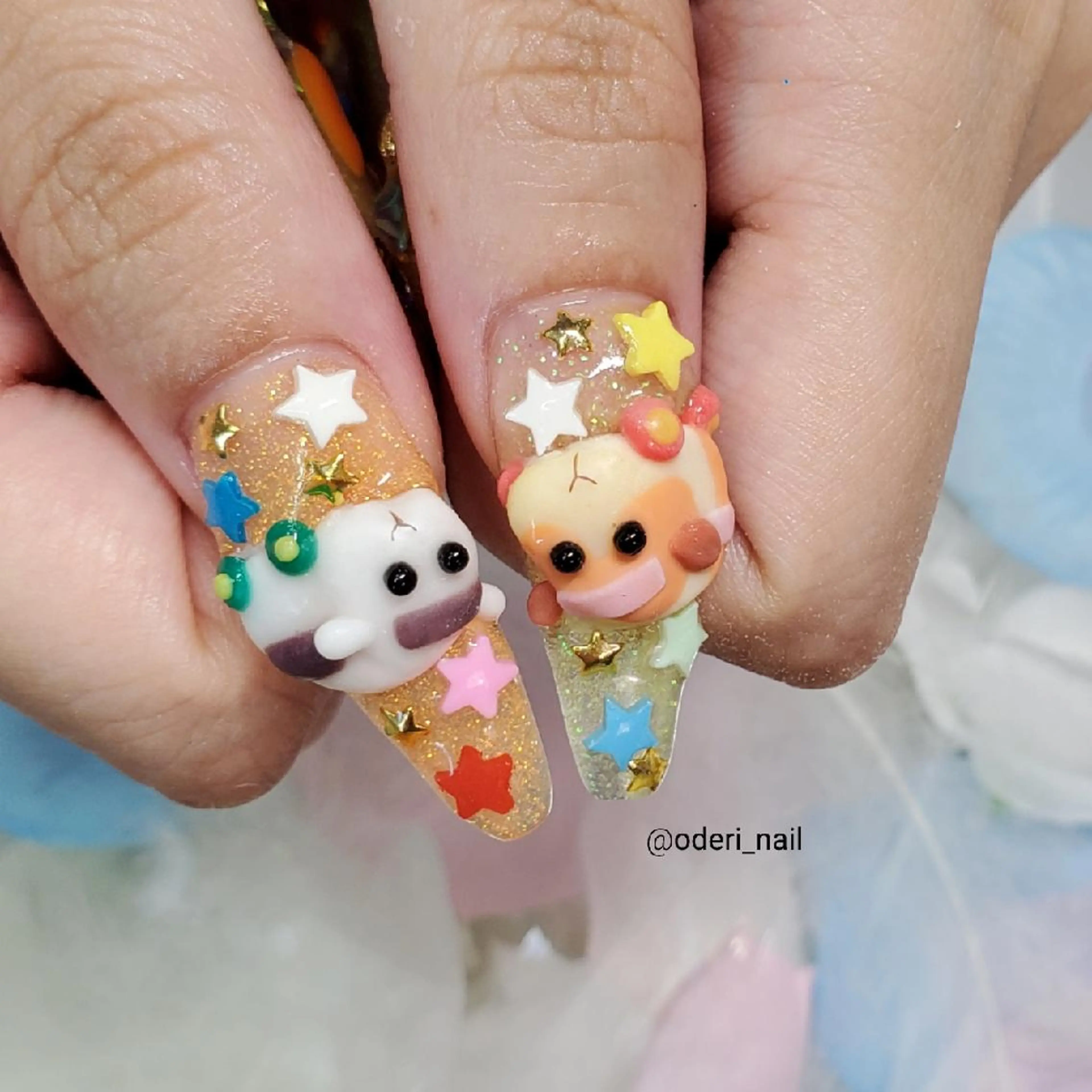 ネイル アートネイル ジェルネイル おで@ oderi_nailのネイルデザイン