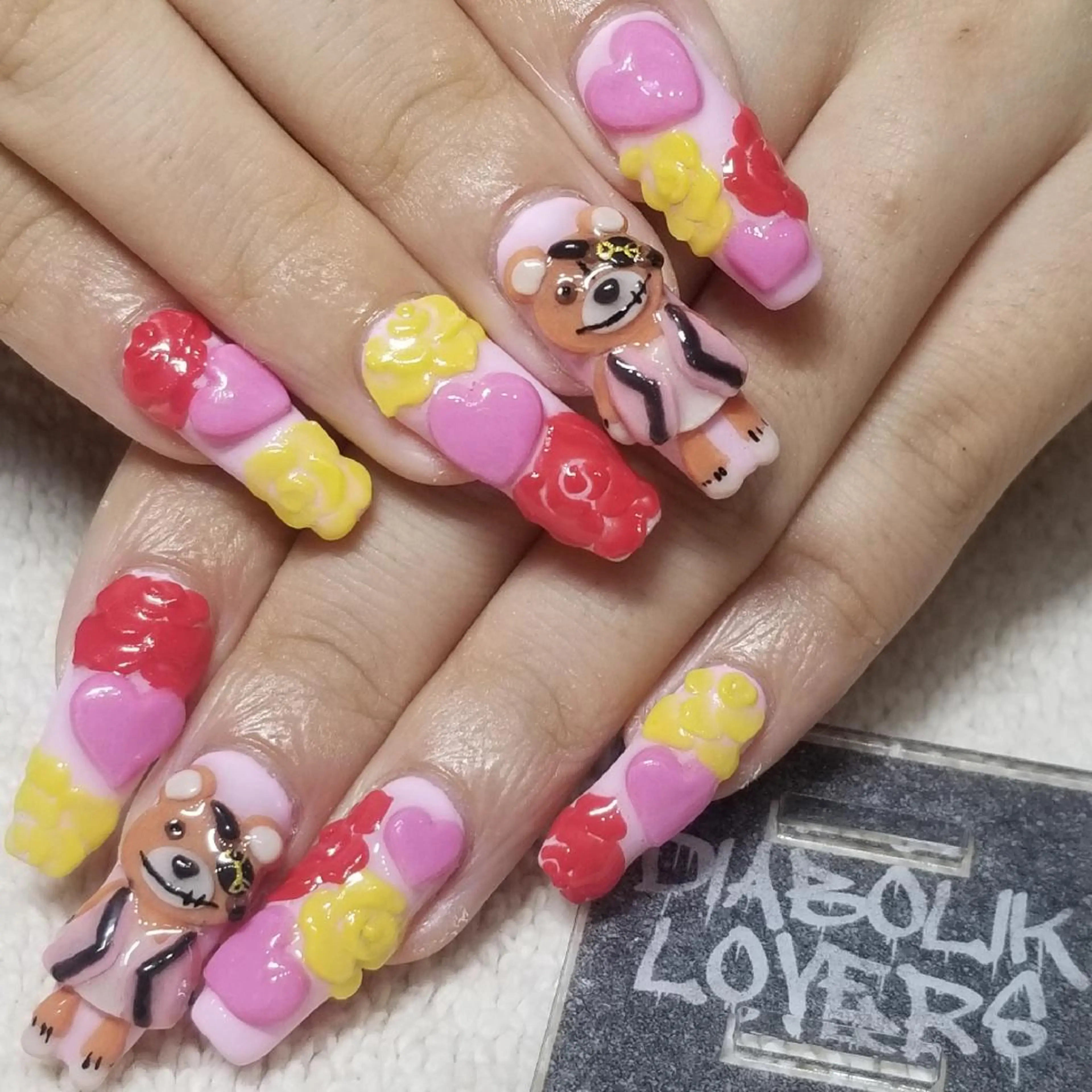 ネイル ハート ワンカラーネイル パステルネイル ピンク ハンドネイル よしだ ひろきのネイルデザイン