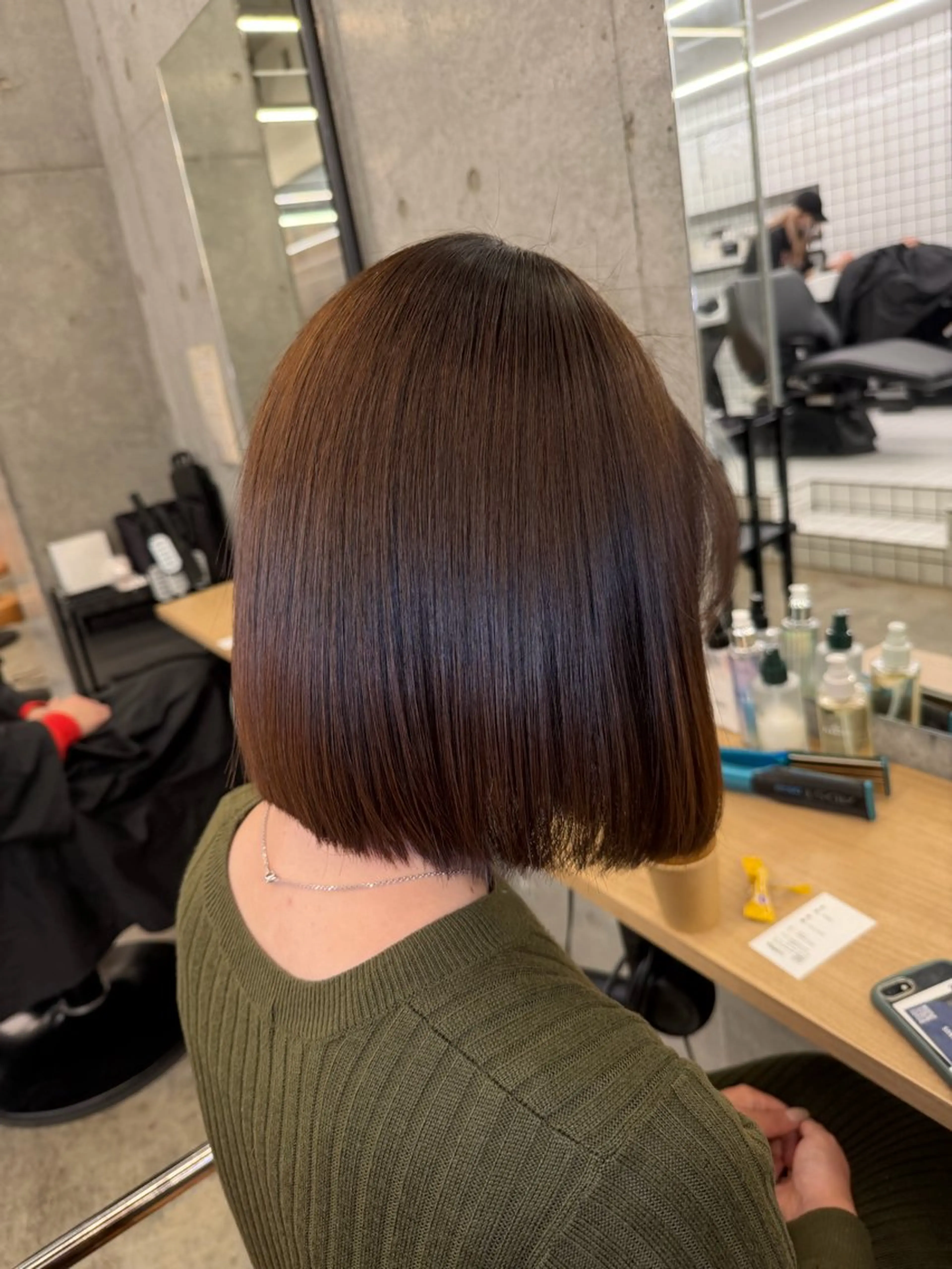 ショート 髪質改善 レイヤーカット 縮毛矯正 トリートメント 縮毛矯正 トリートメント 縮毛矯正×髪質改善× 艶髪カラー　吉原和磨のヘアスタイル